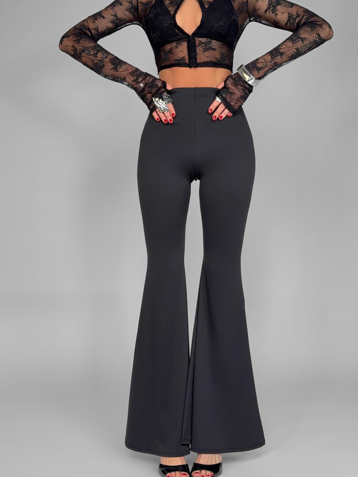 Completo 3 Pezzi Long Flare