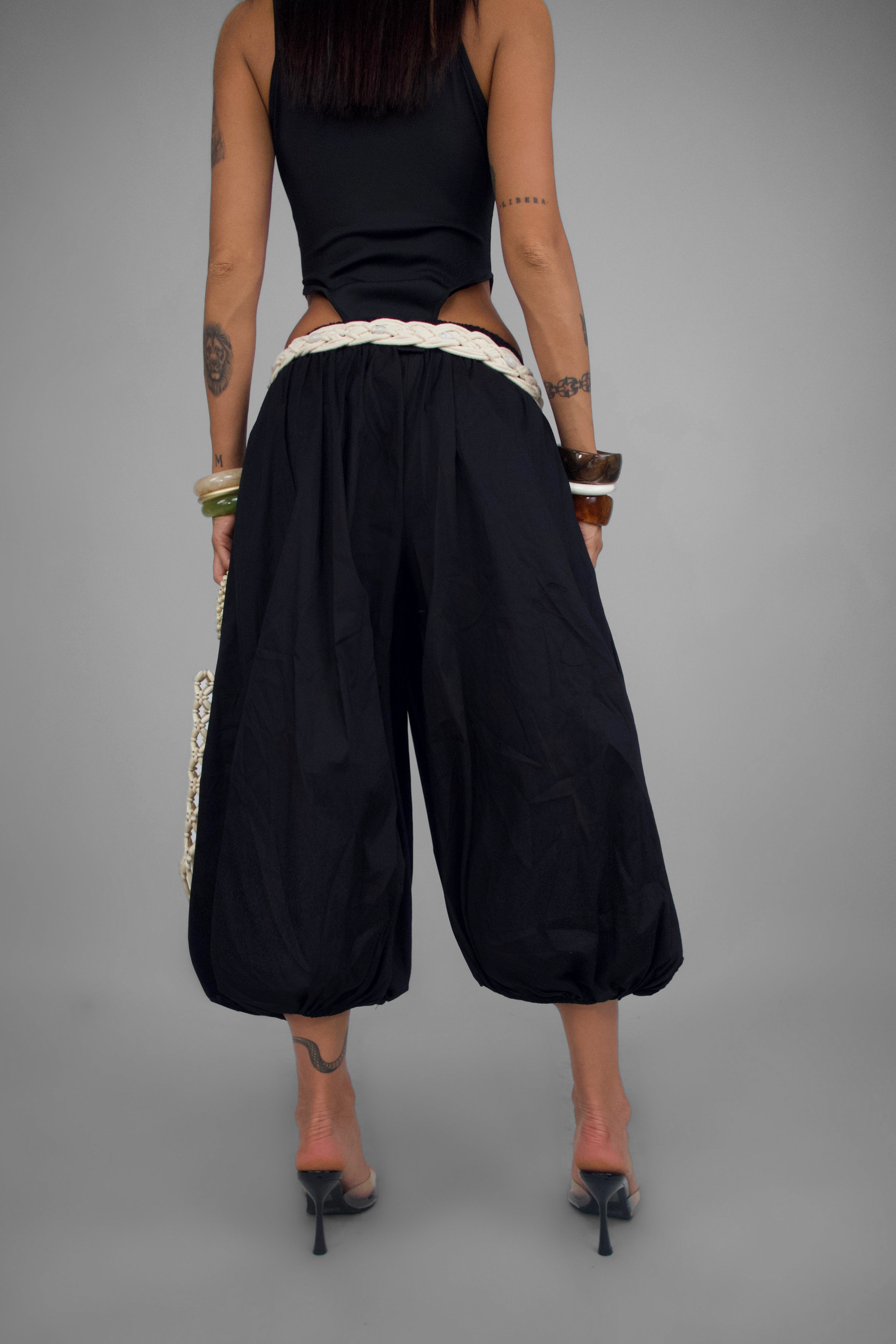 Pantalone Cuffed Resort-Black