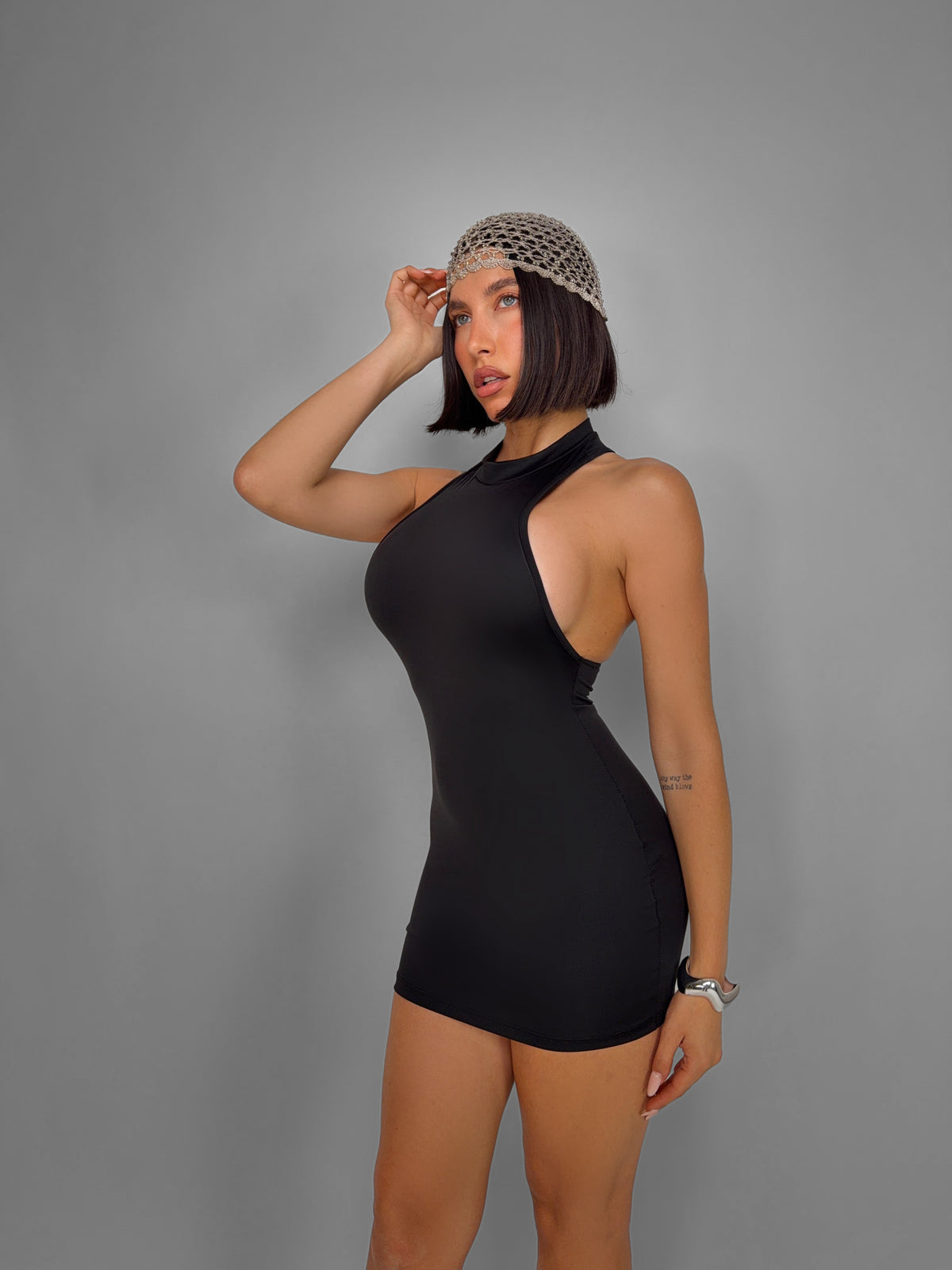 Abito Halter Neck-Black