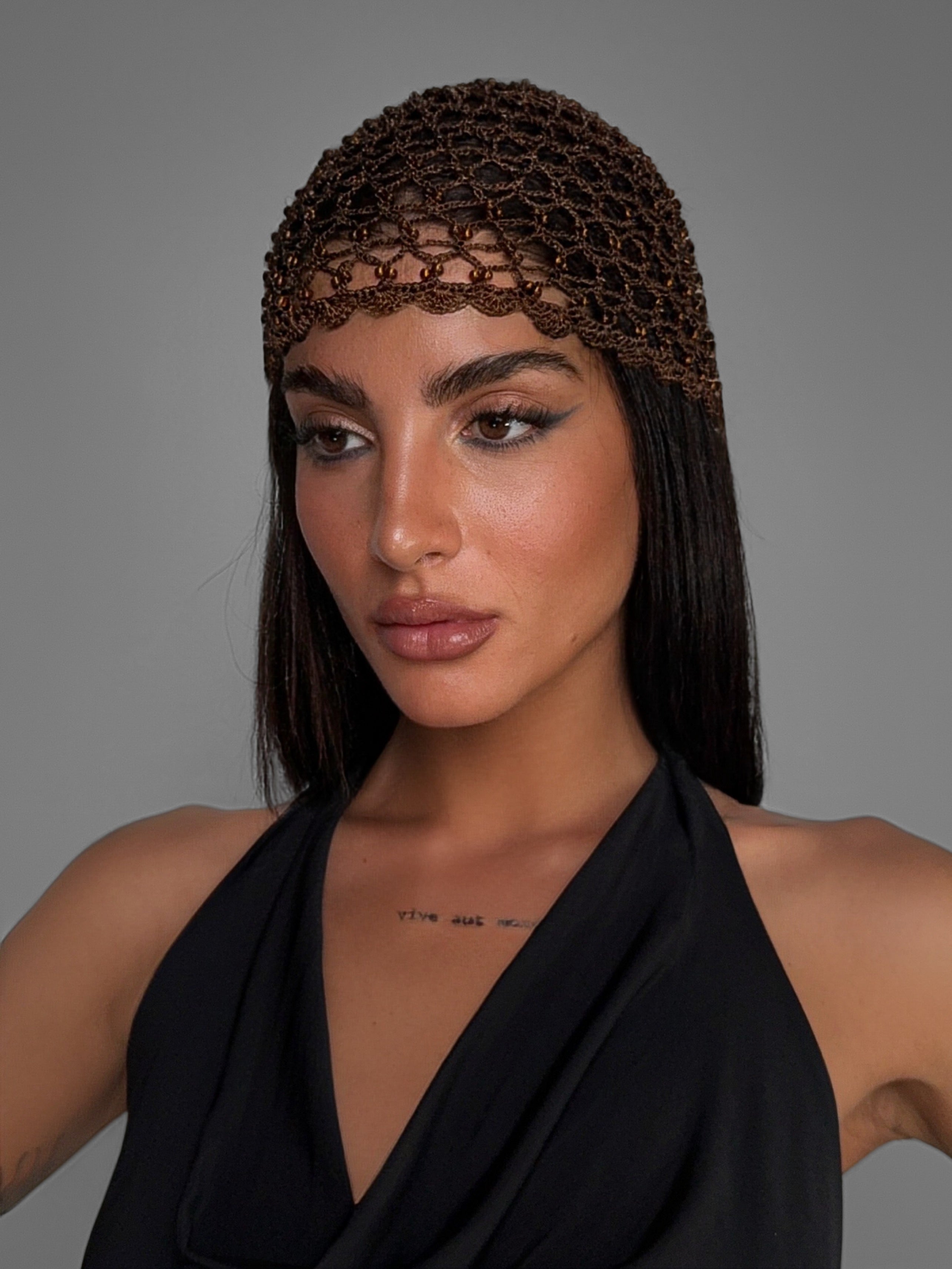 Cappello Crochet Spark-Brown