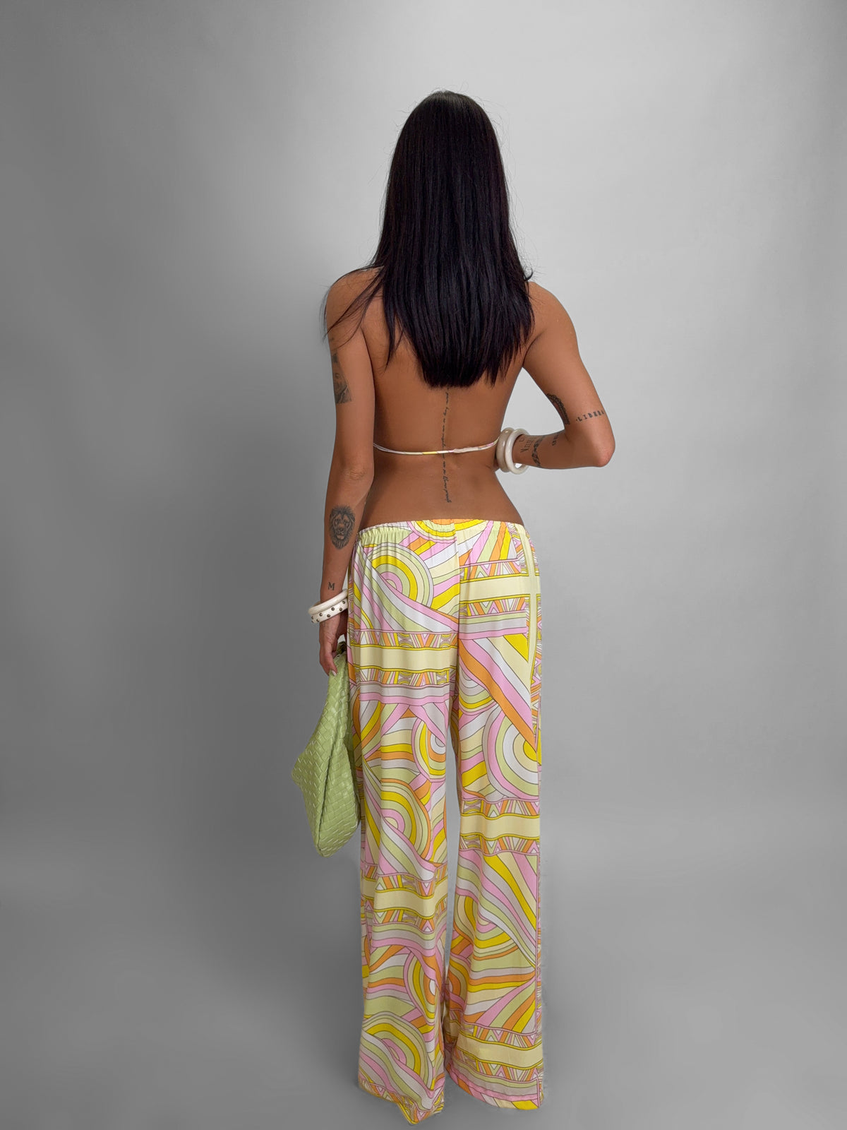 Co-ord Set Geo Icon-Yellow