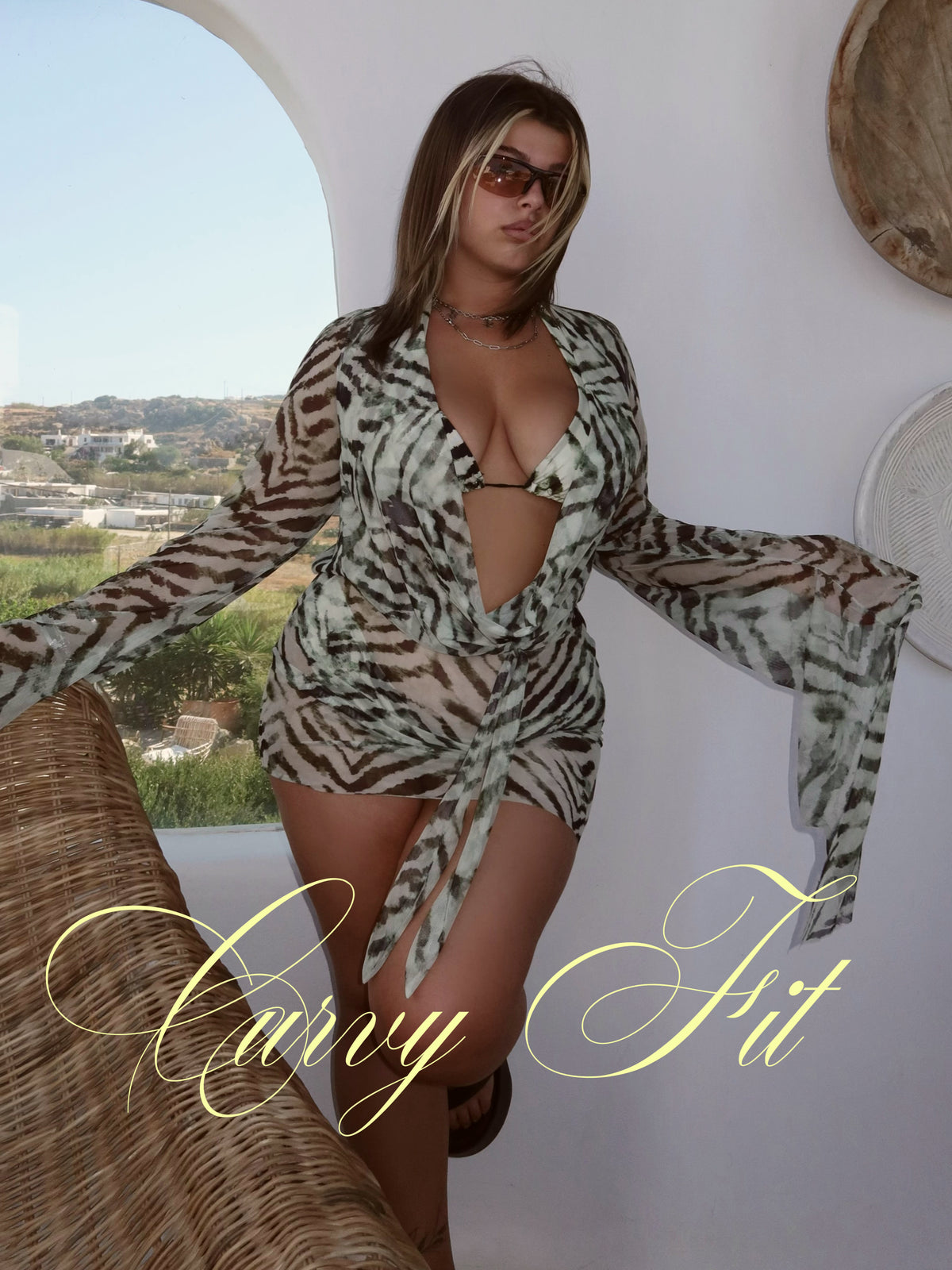 CURVY FIT-Total Look Avery-Tigrato