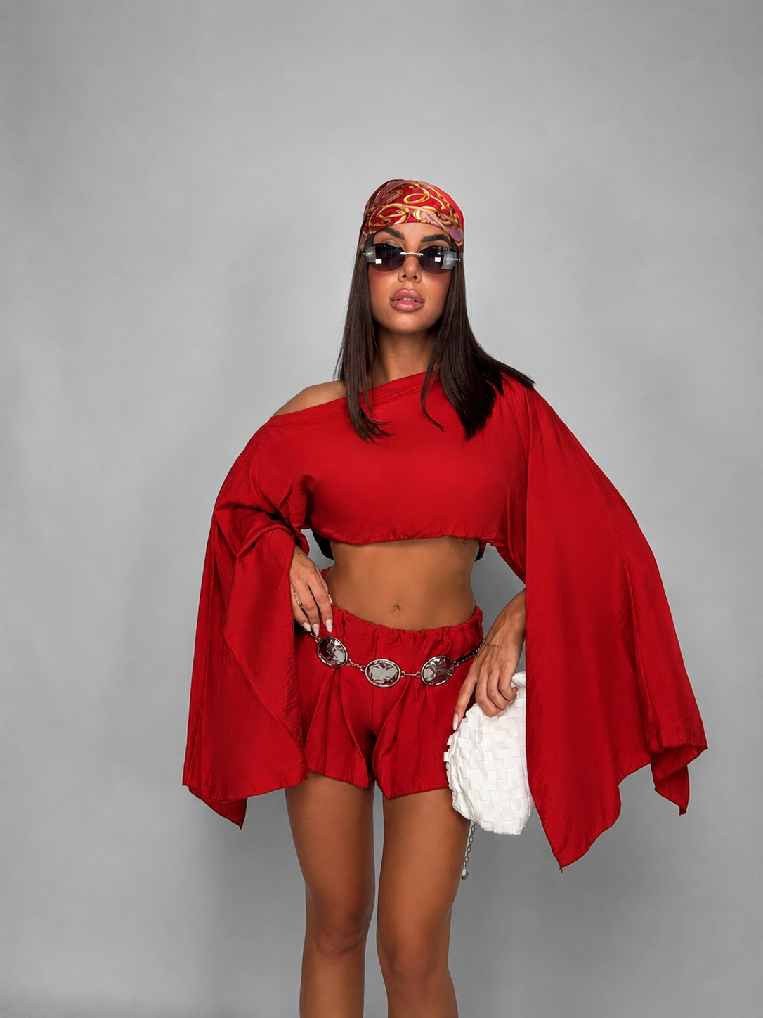 Co-ord Set Breezy-Red