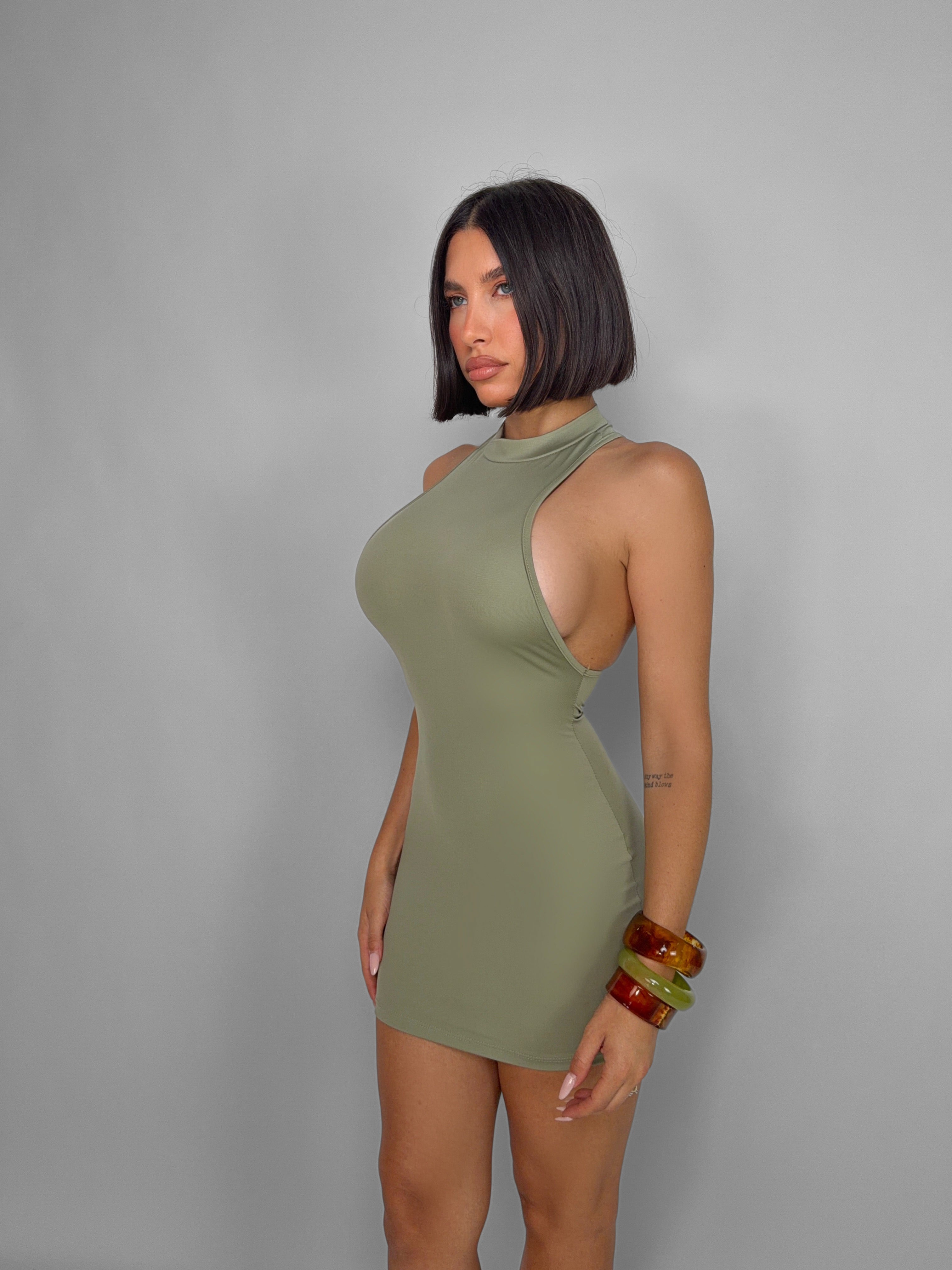 Abito Halter Neck-Green