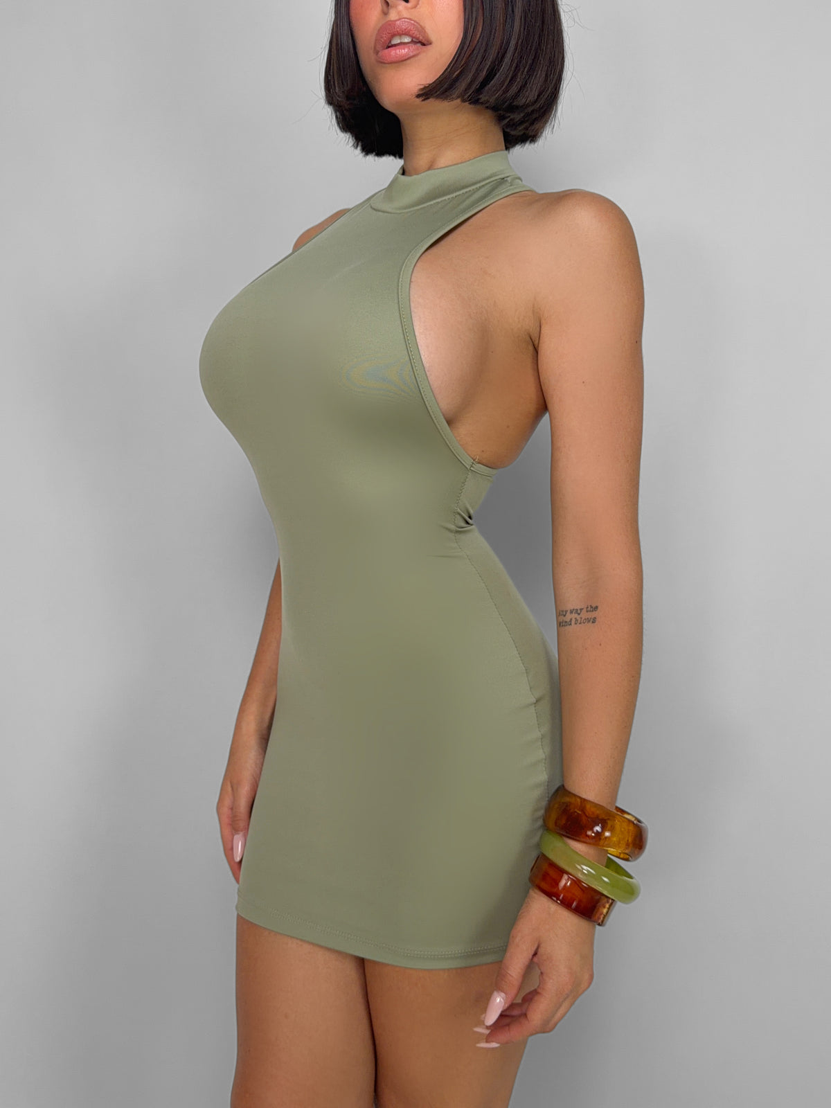 Abito Halter Neck-Green