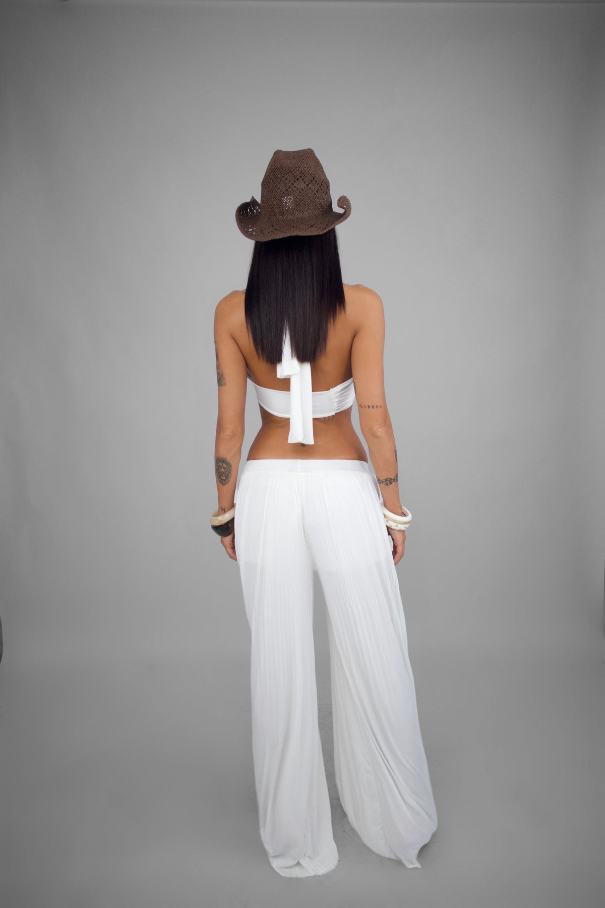 Tuta Pleated Wrap-White