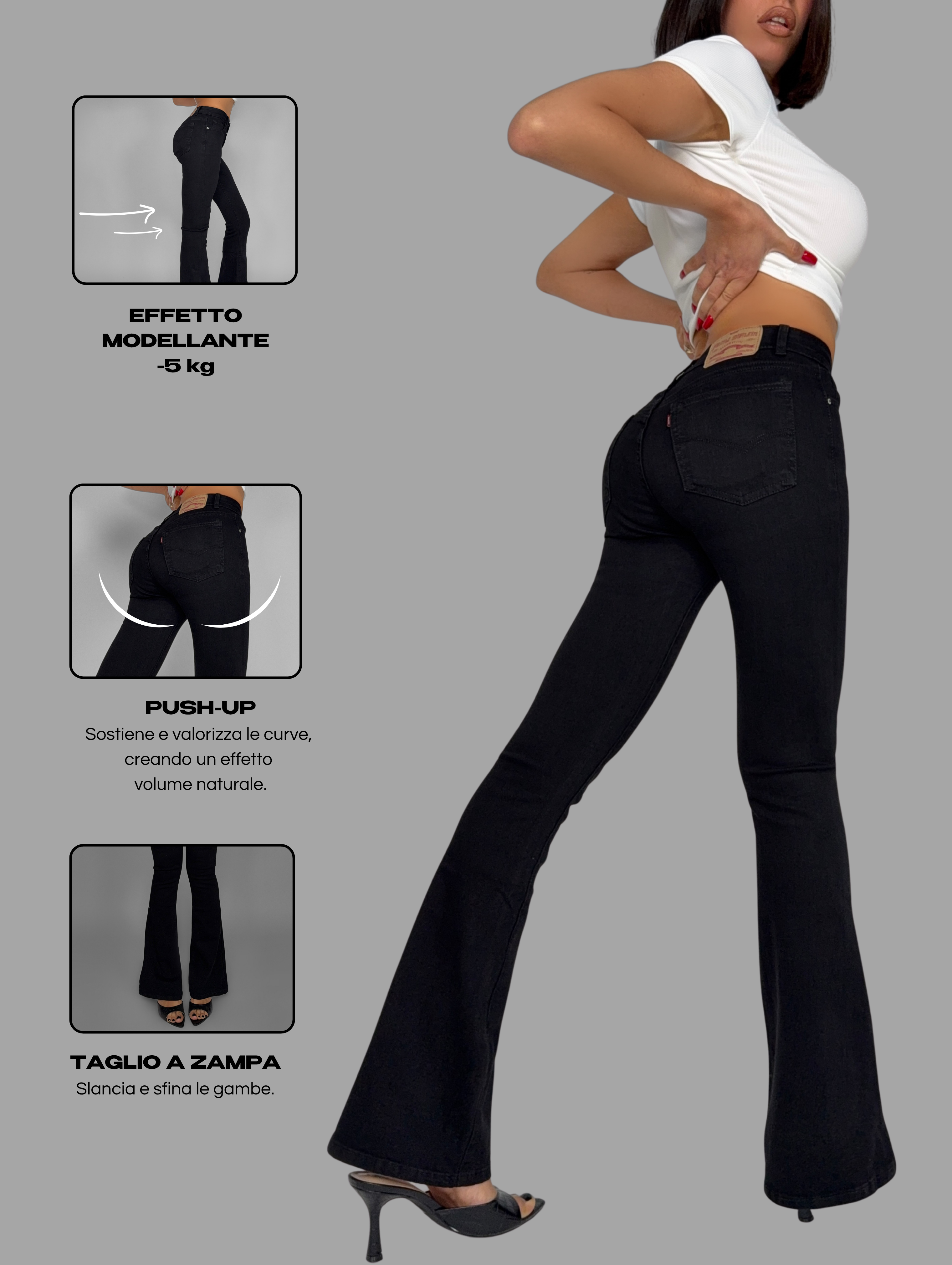 Jeans Shaping Effect -5KG -Black