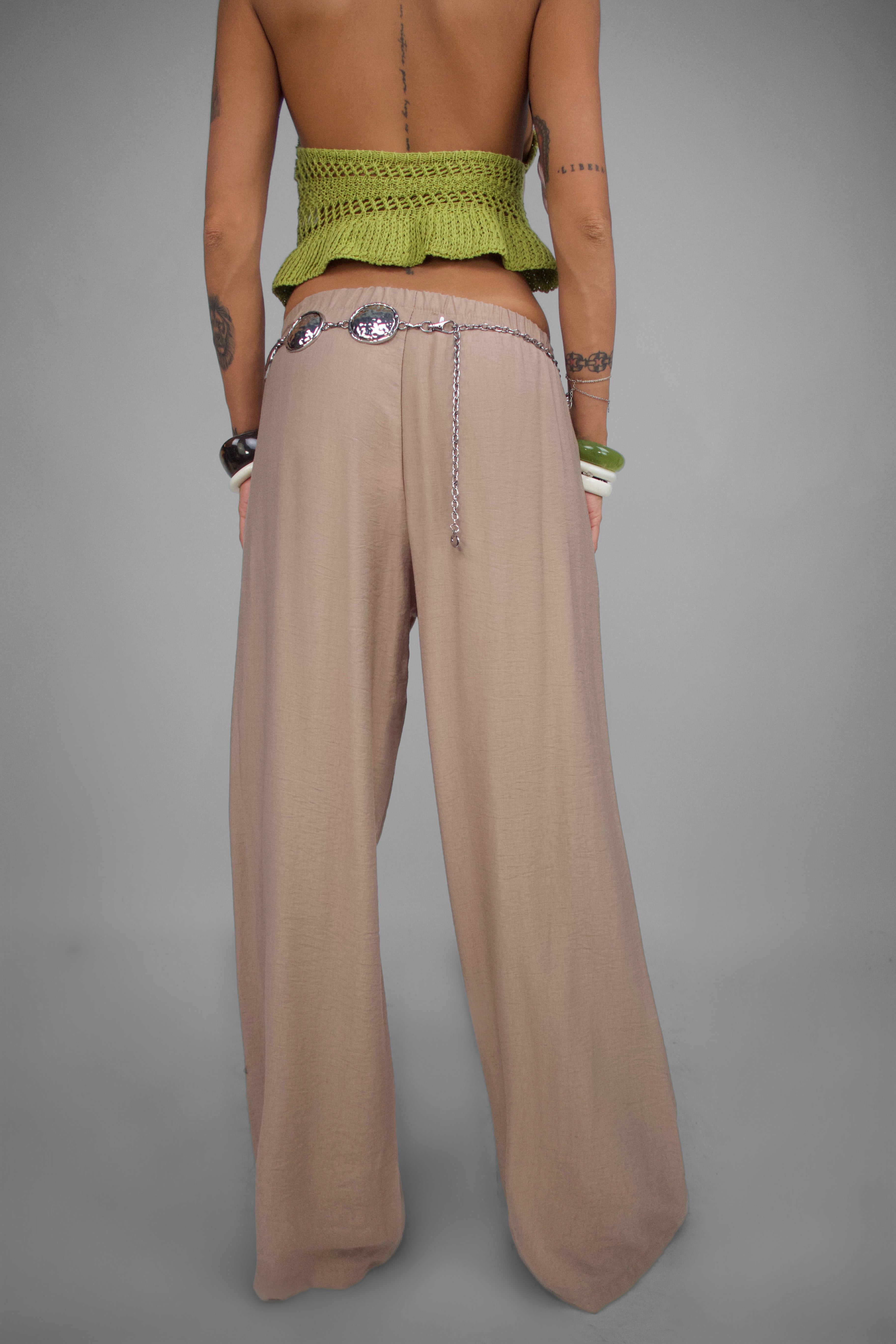 Pantalone Street Style-Beige