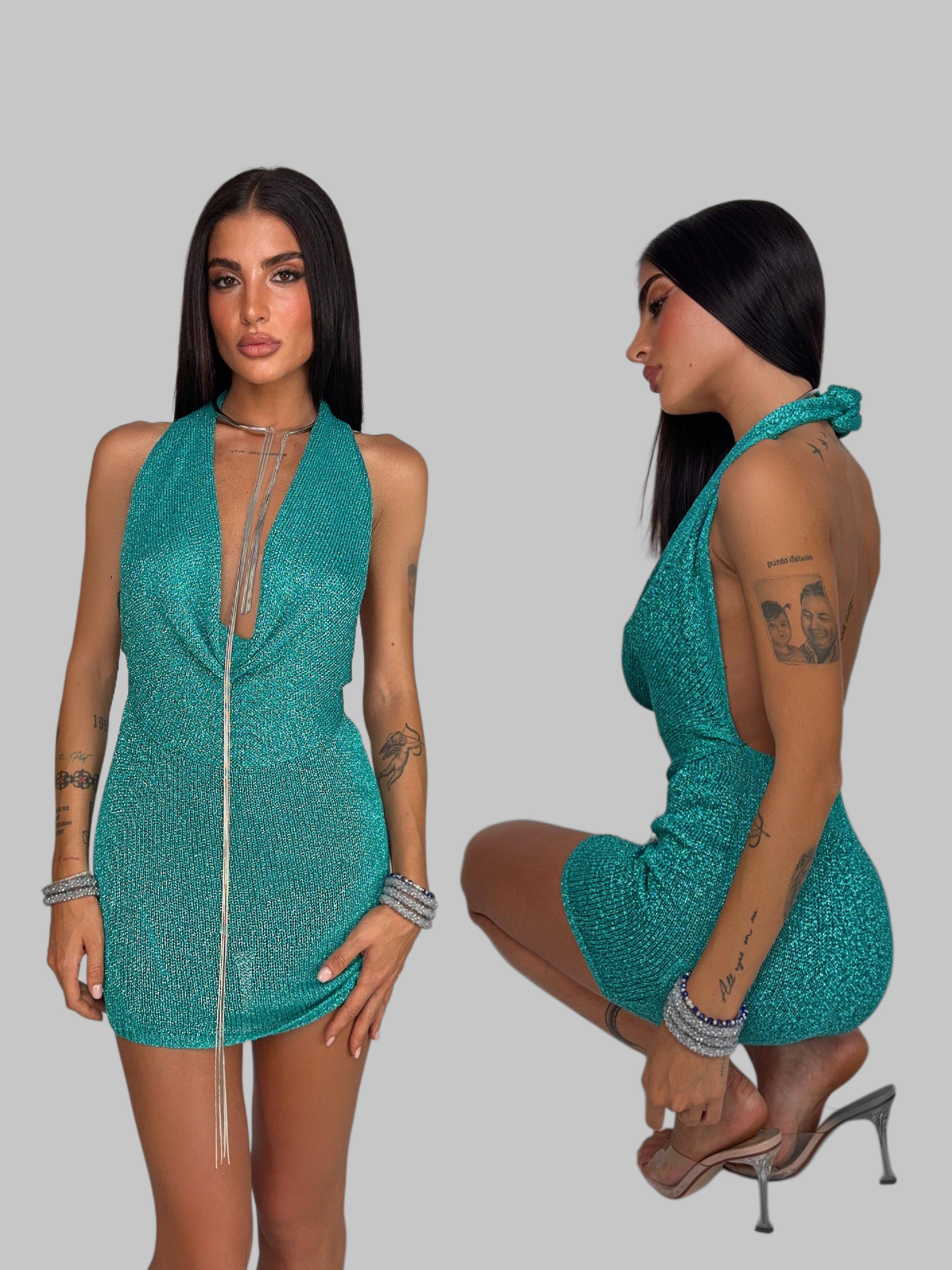 Abito Shine On-Green