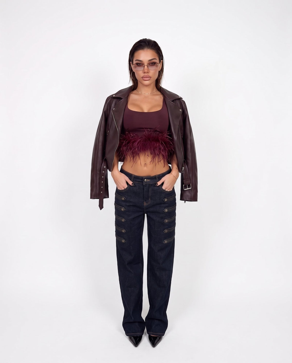 Top Feather Touch-Cherry Red