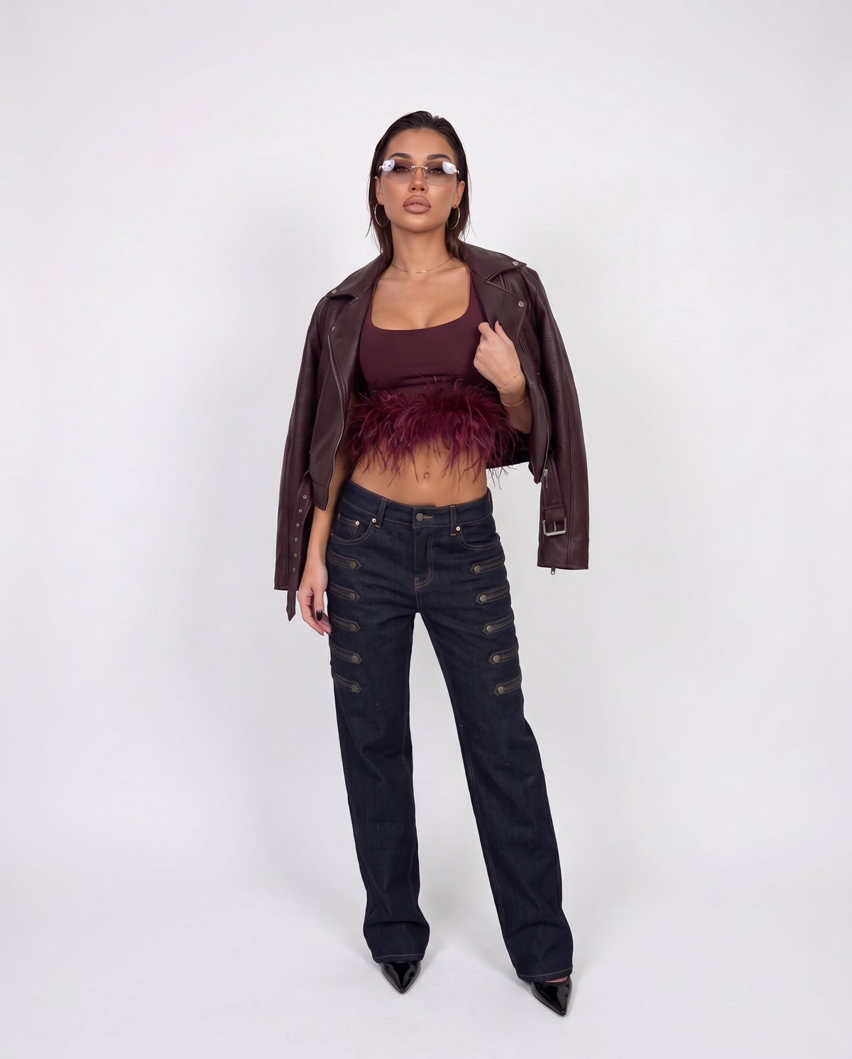 Top Feather Touch-Cherry Red