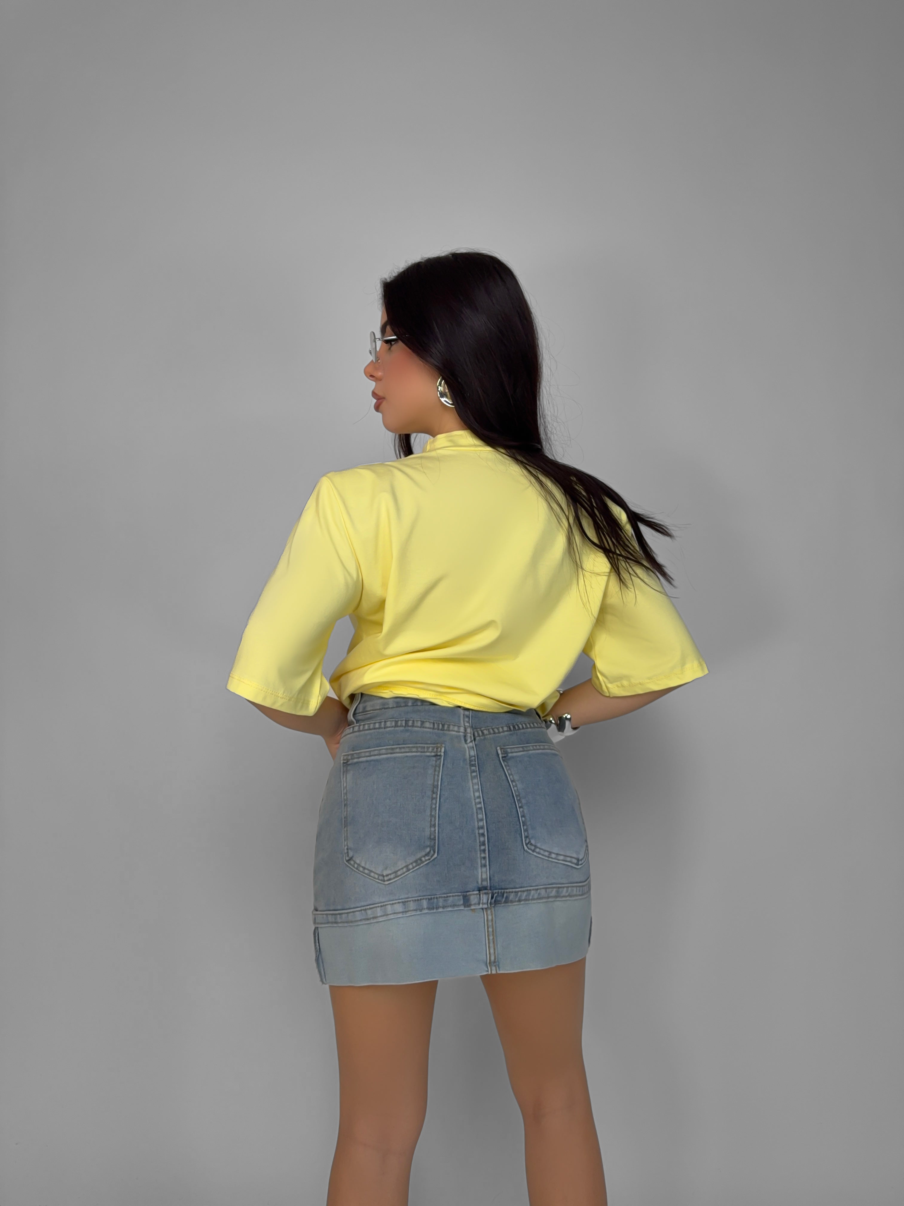 Denim Lapel Jacket