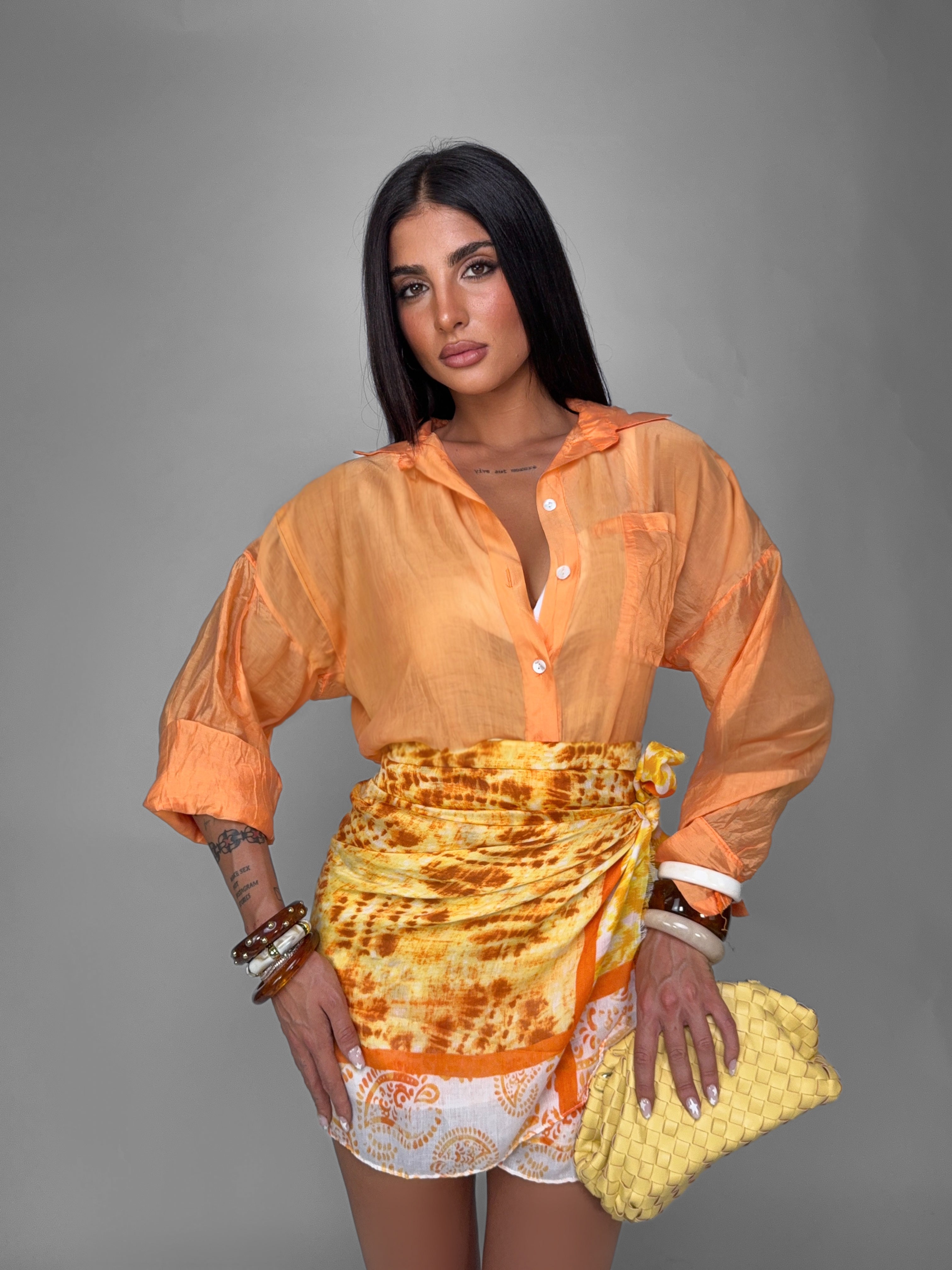 Camicia Light Veil-Orange