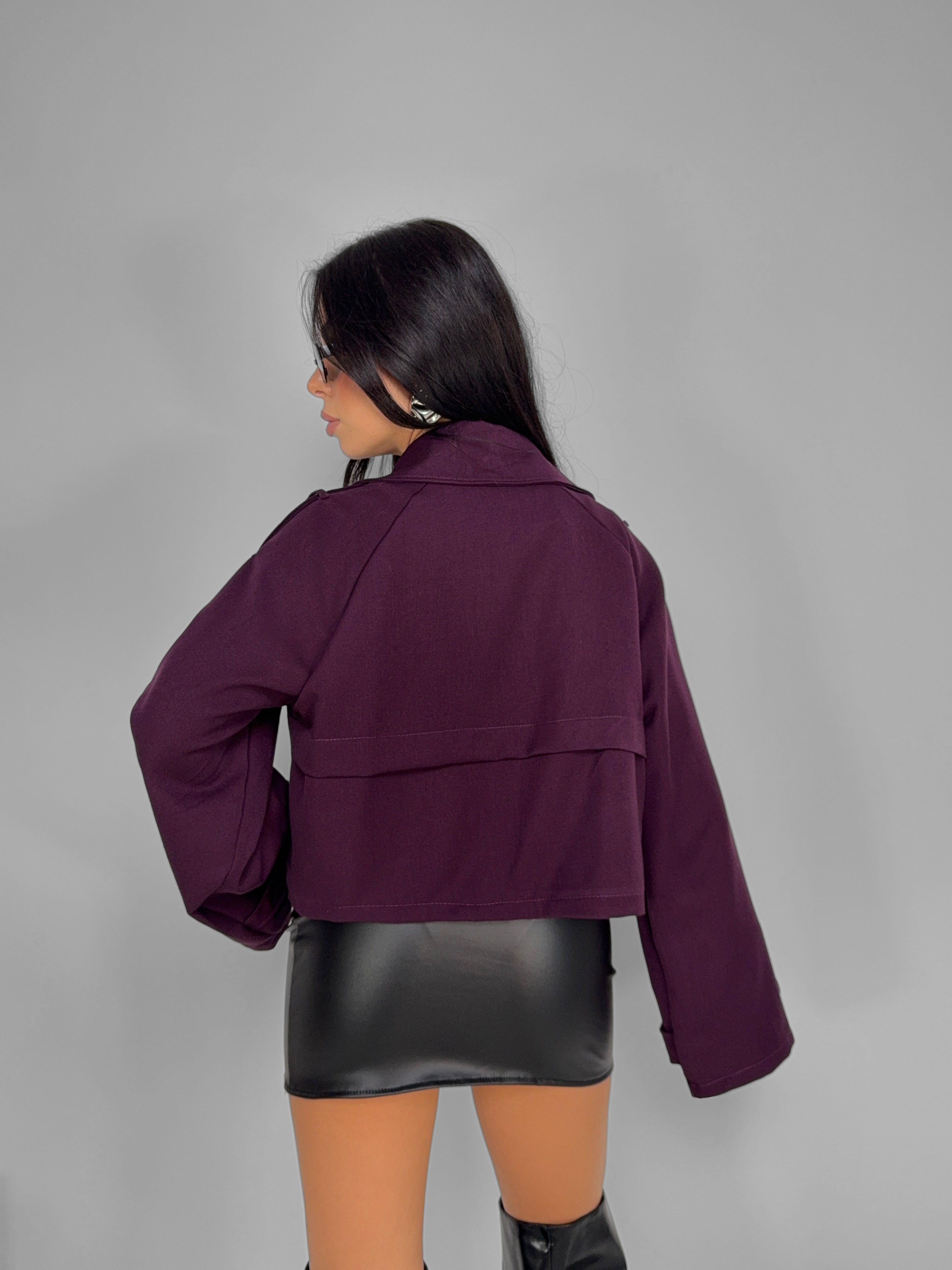 Short Coat - Wine