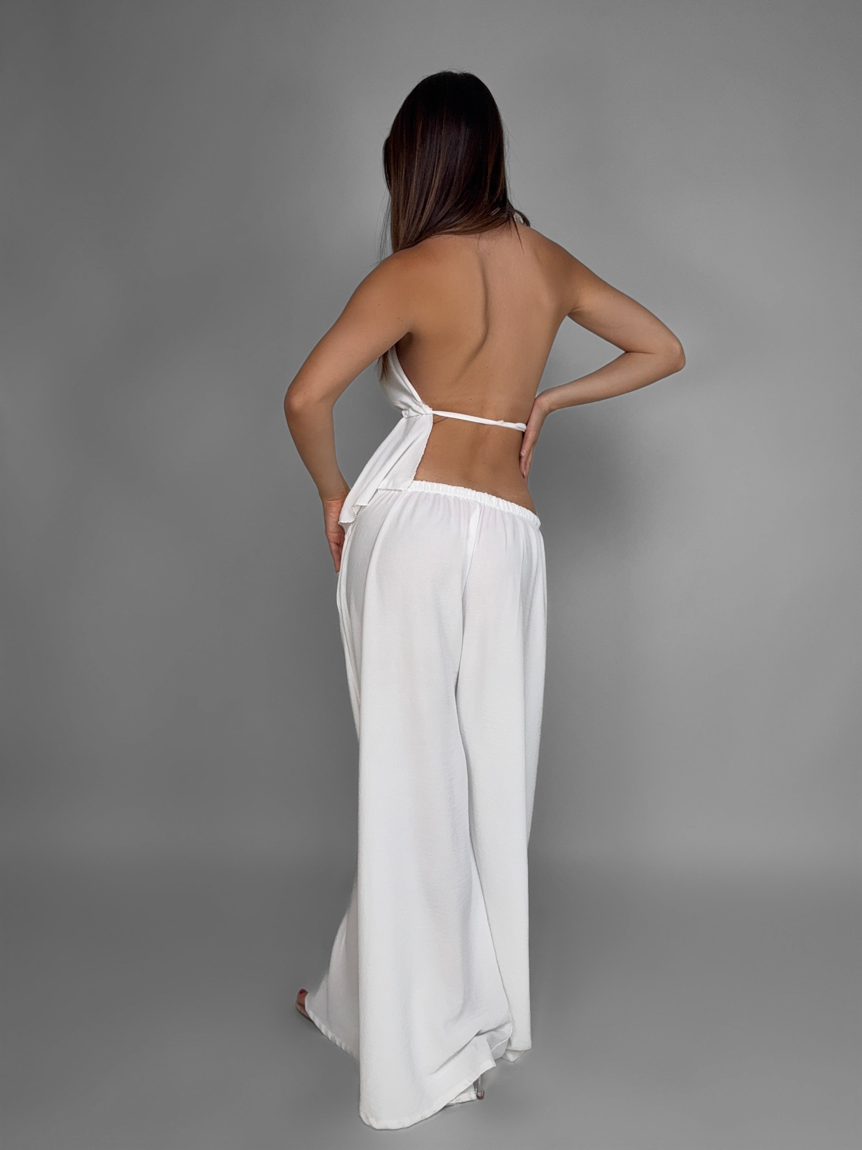Top Pretty Bow-White