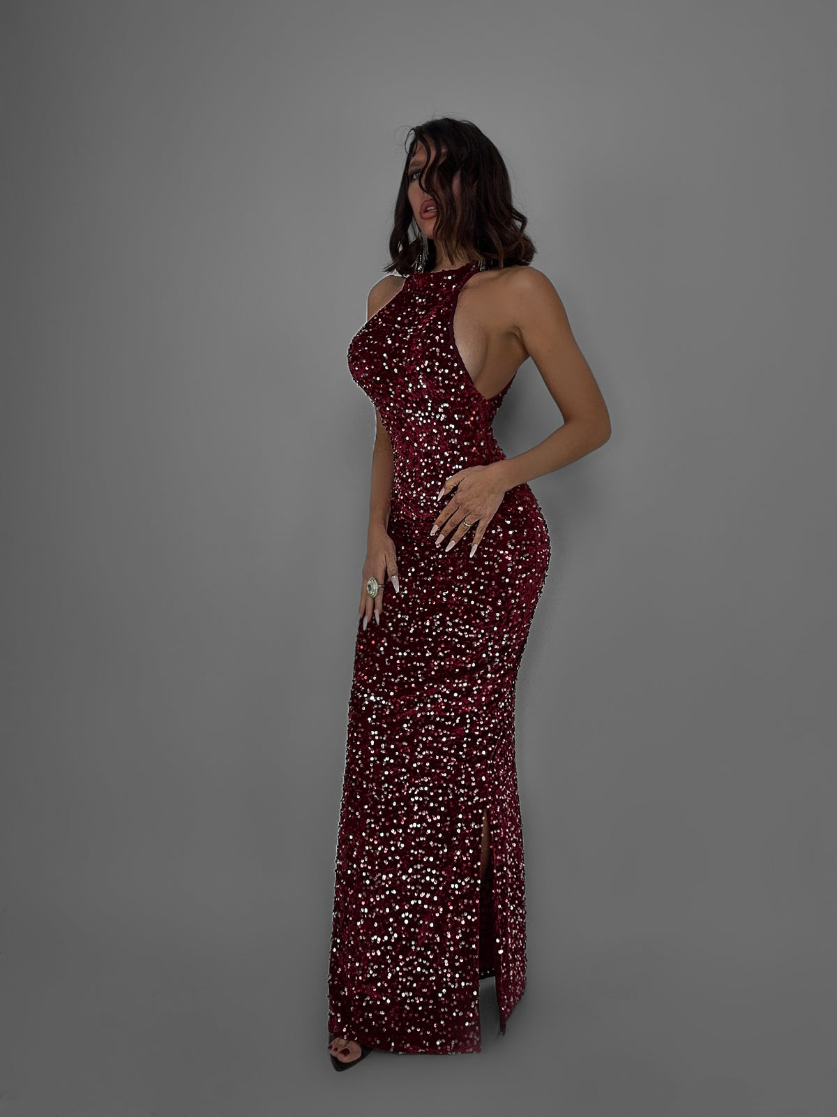 Abito Shapes Paillettes