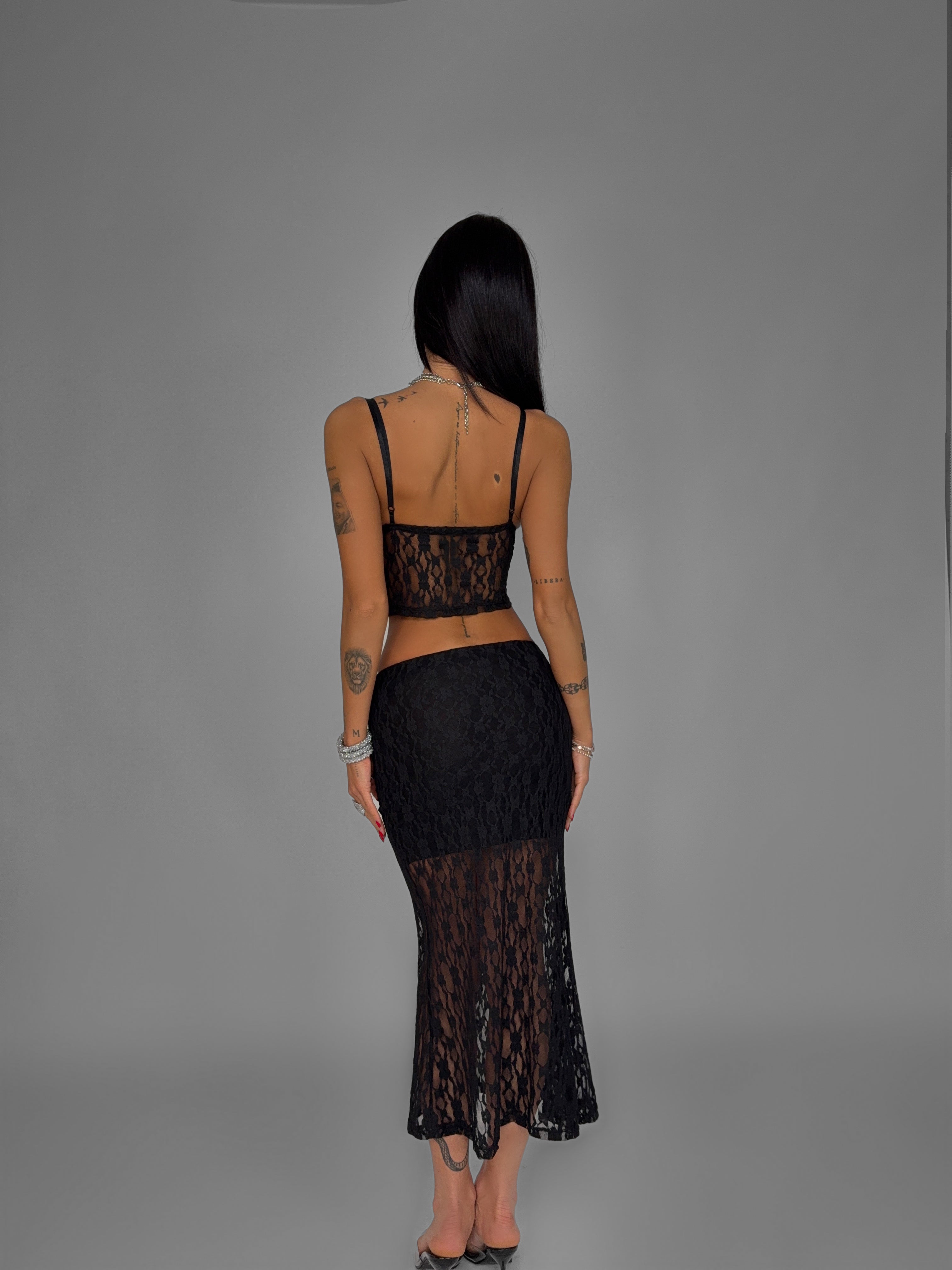 Lace Poise Set - Black