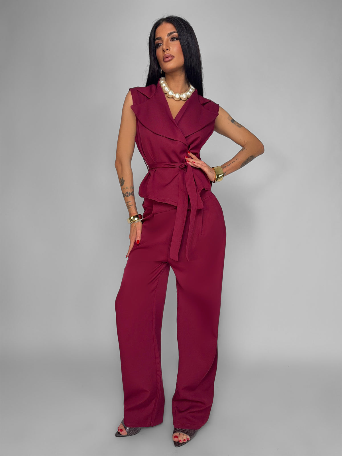 Completo Vest Prestige-Cherry Red