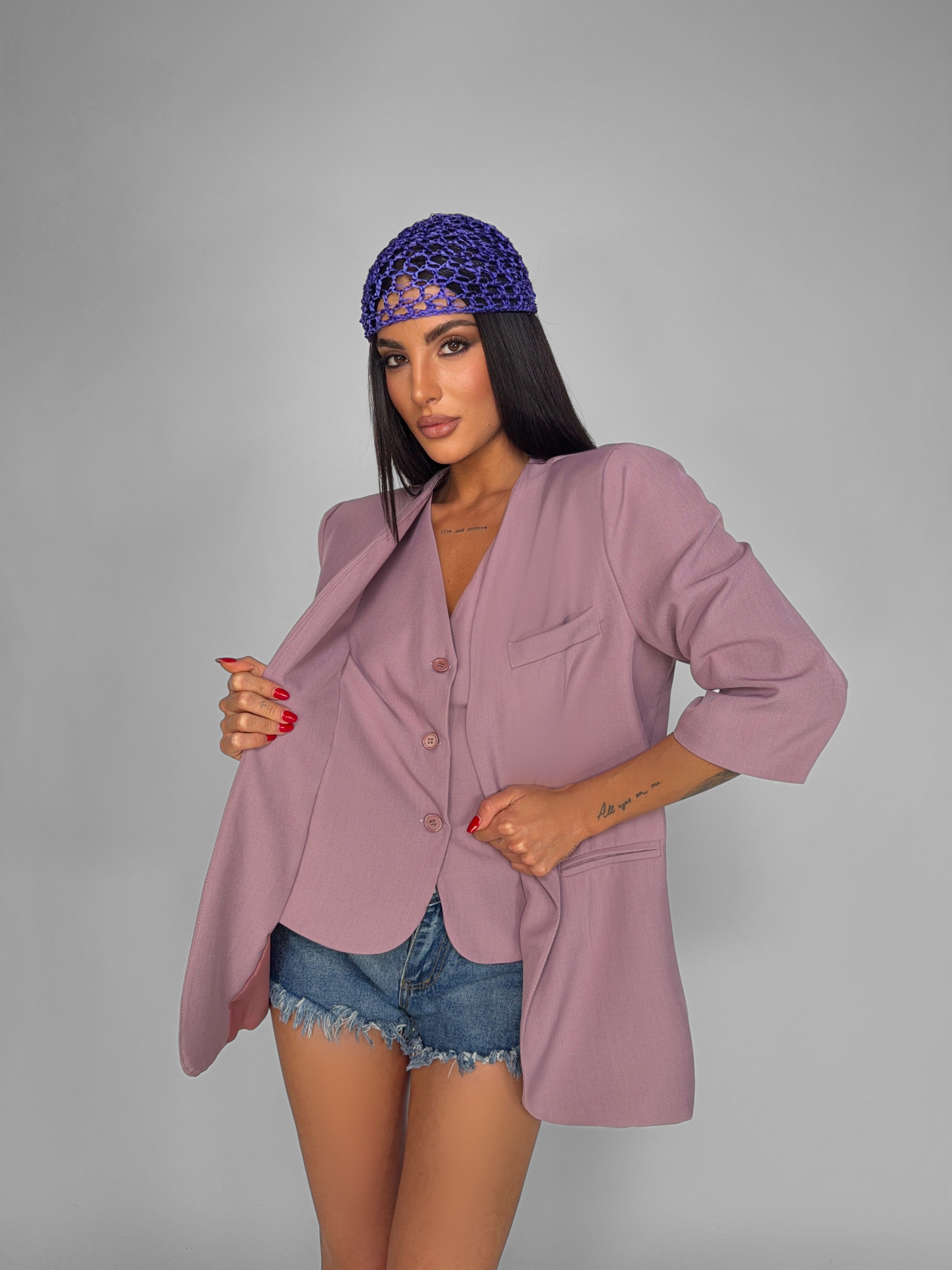 Blazer Smooth-Rosa Cipria