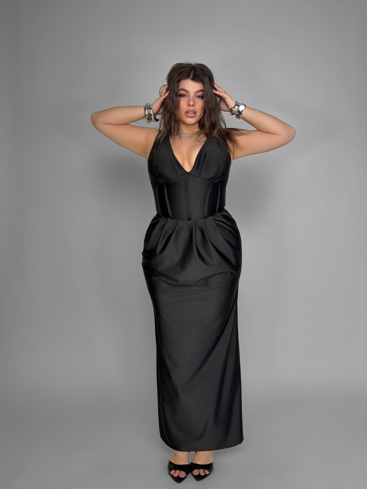 CURVY FIT - Waist Detail Dress