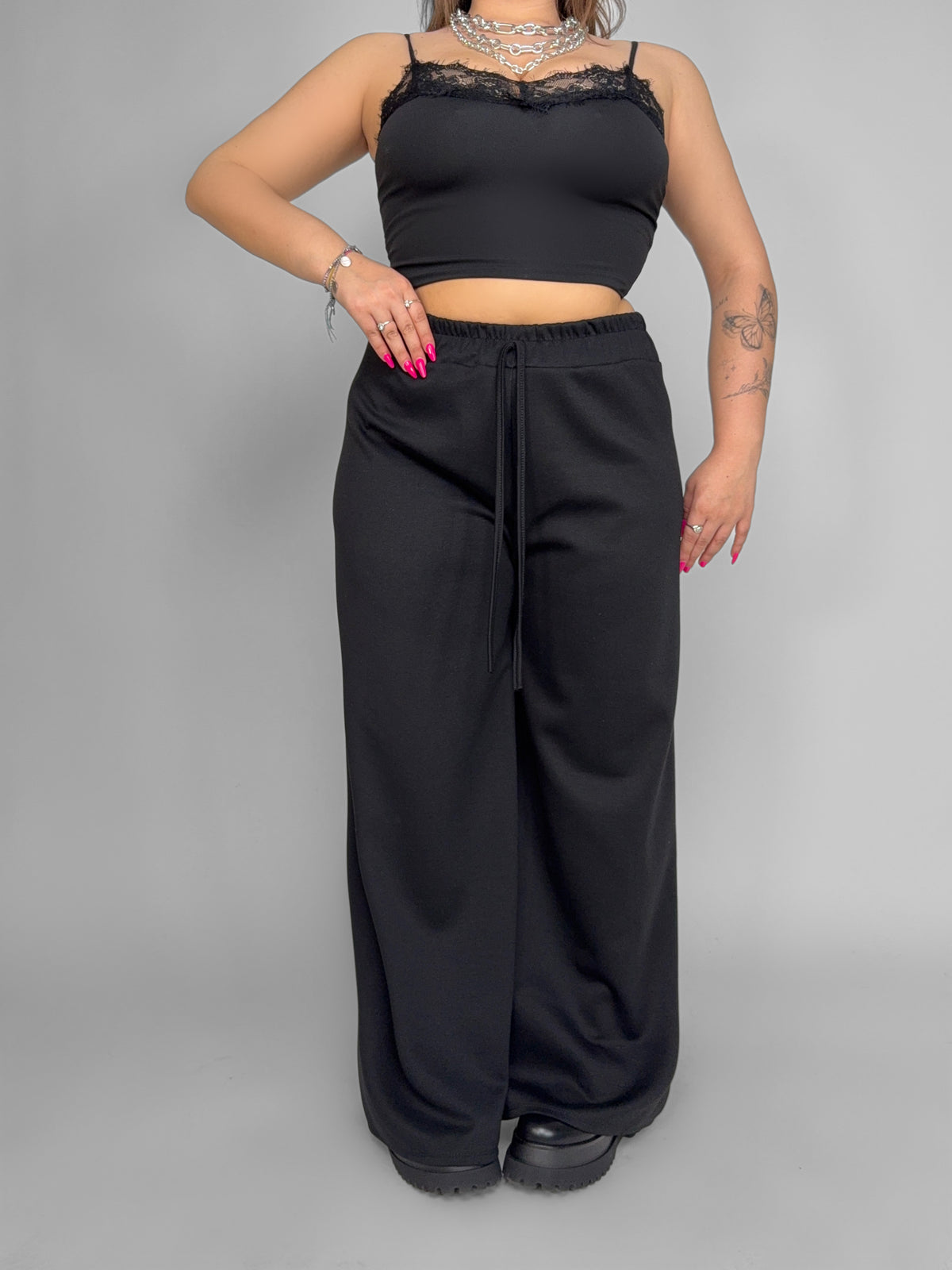 CURVY FIT - Classic Chic Trousers - Black