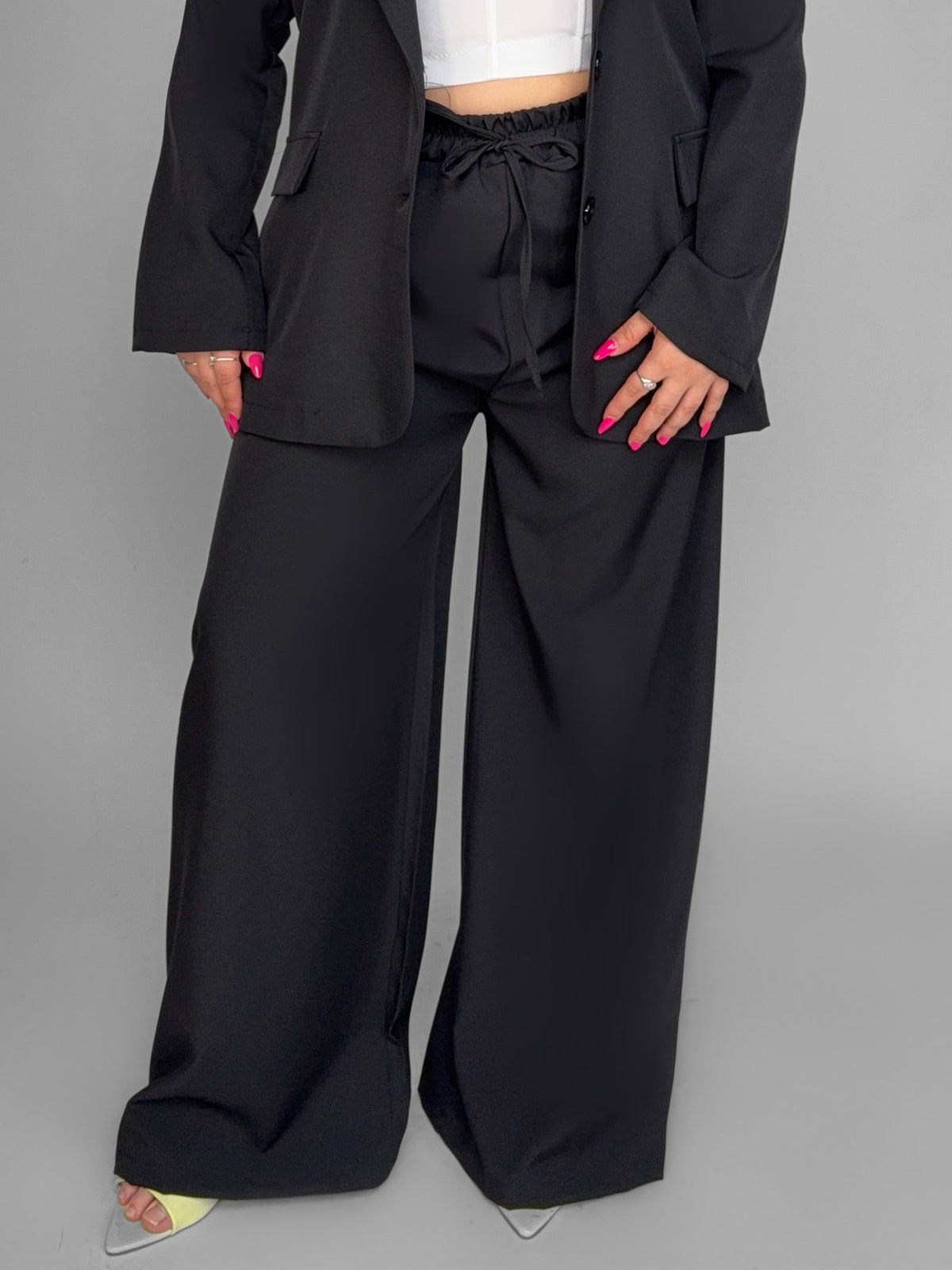 CURVY FIT - Pantalone Breeze Black