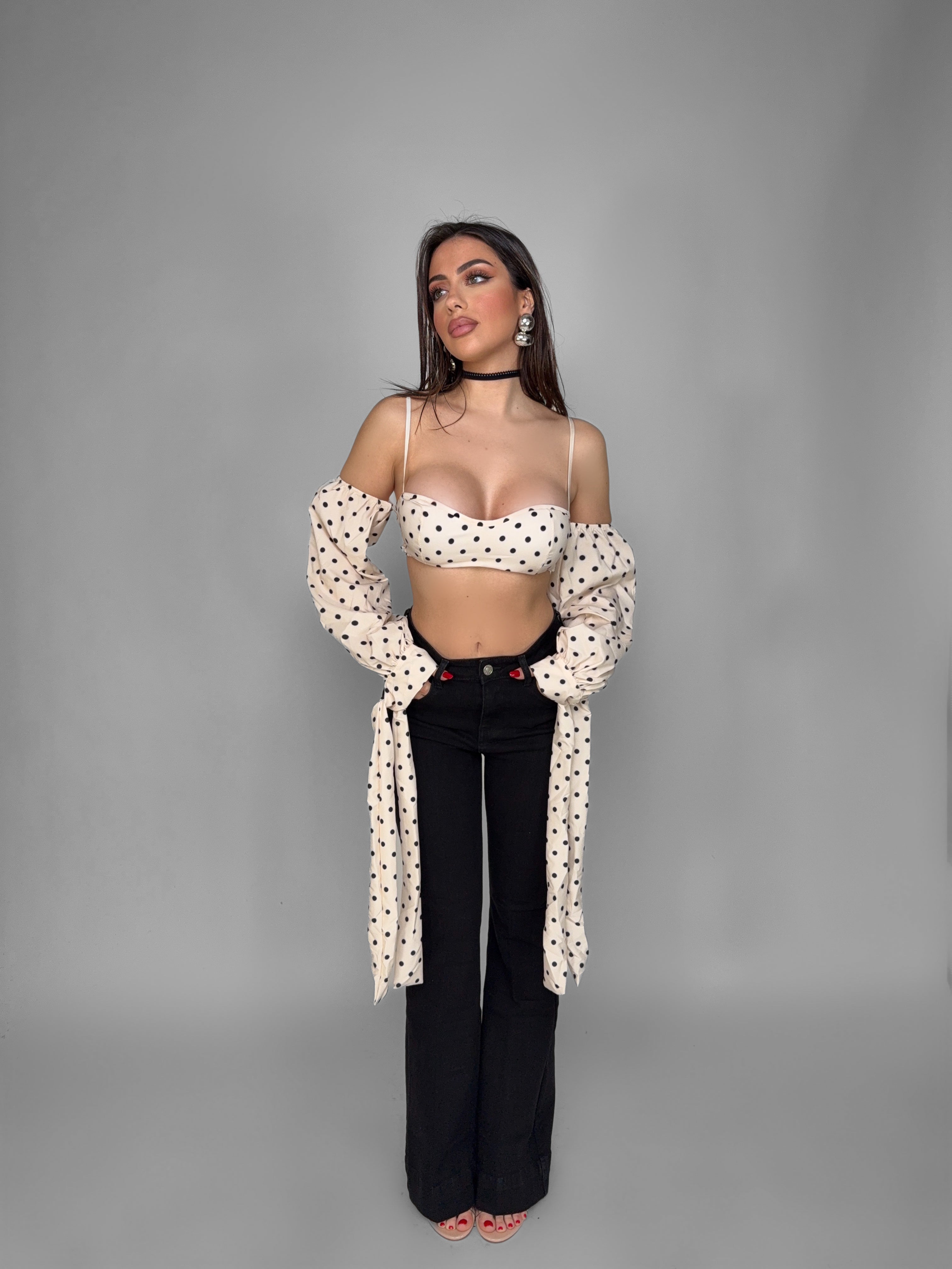 Total Look Dot Beige