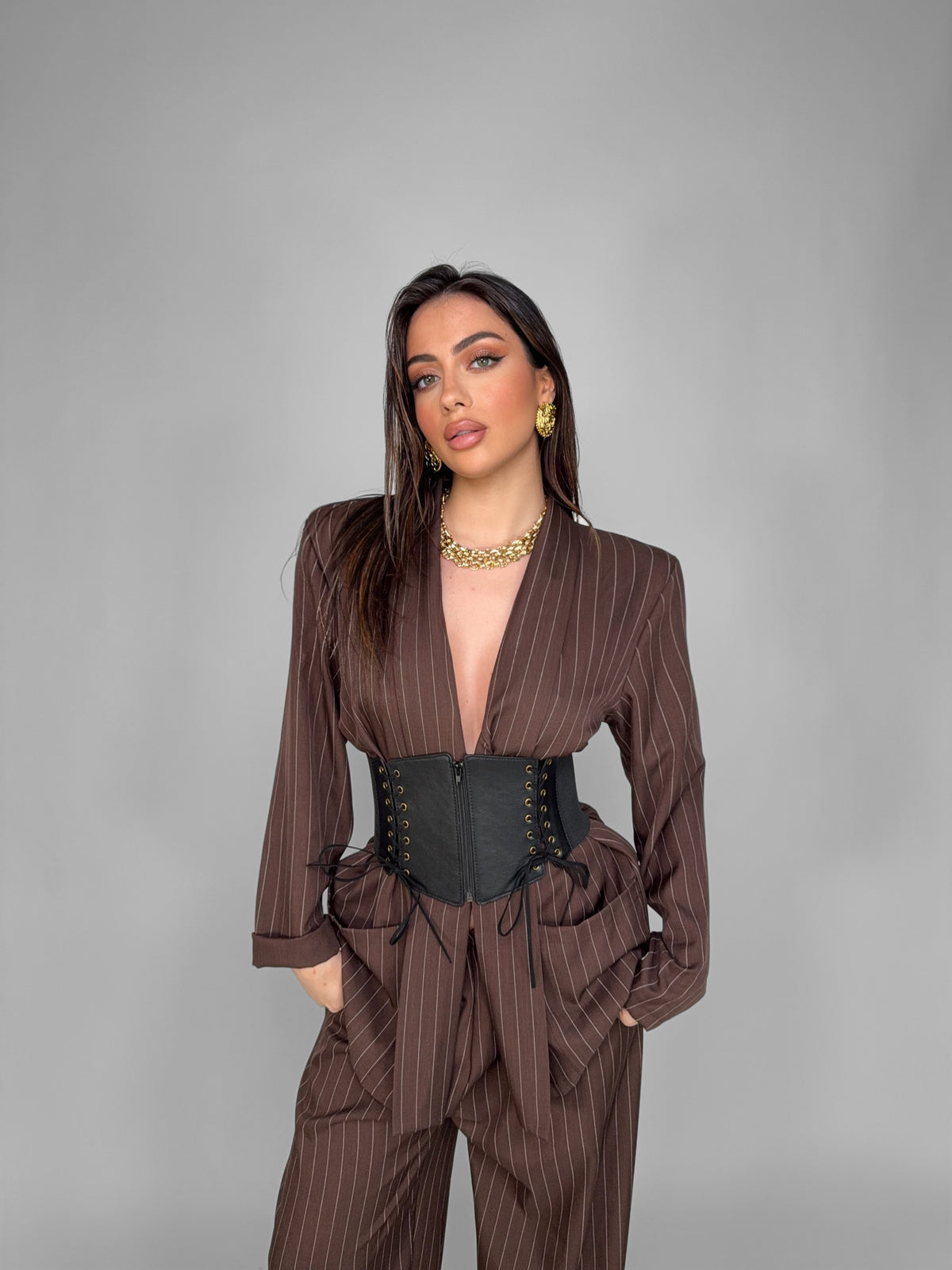 Blazer Prime Tailored-Brown