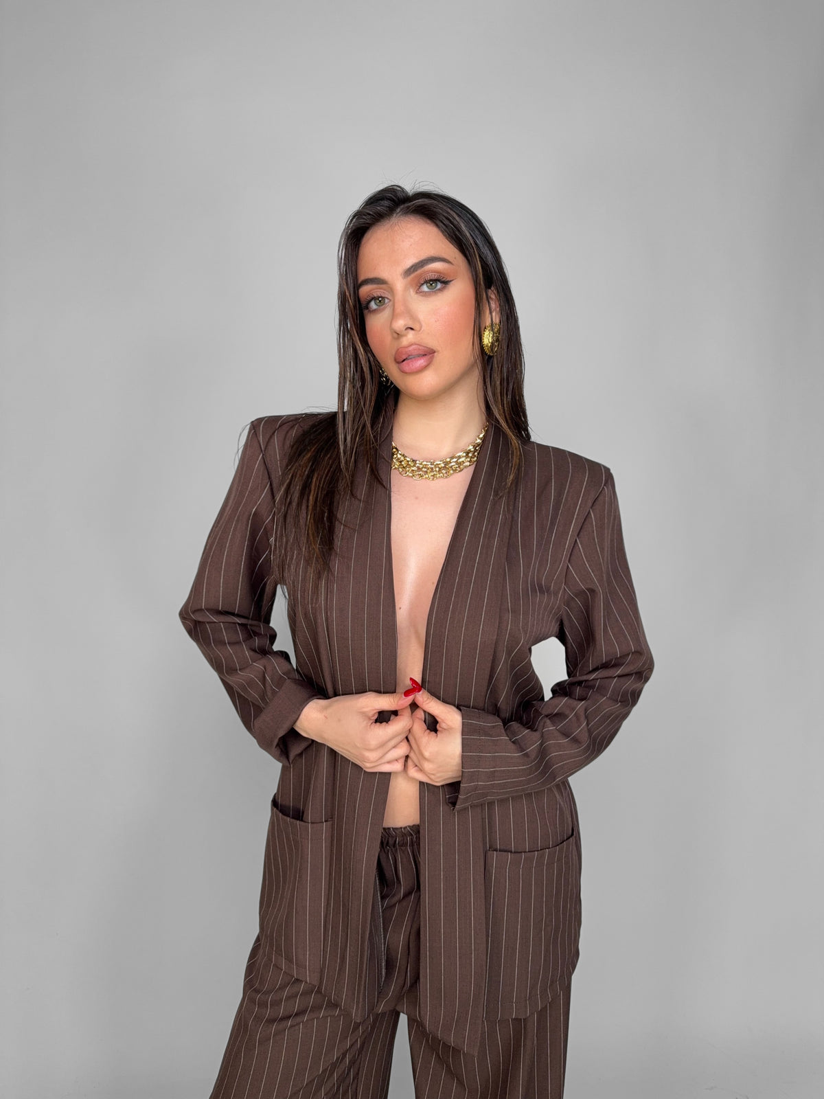 Blazer Prime Tailored-Brown