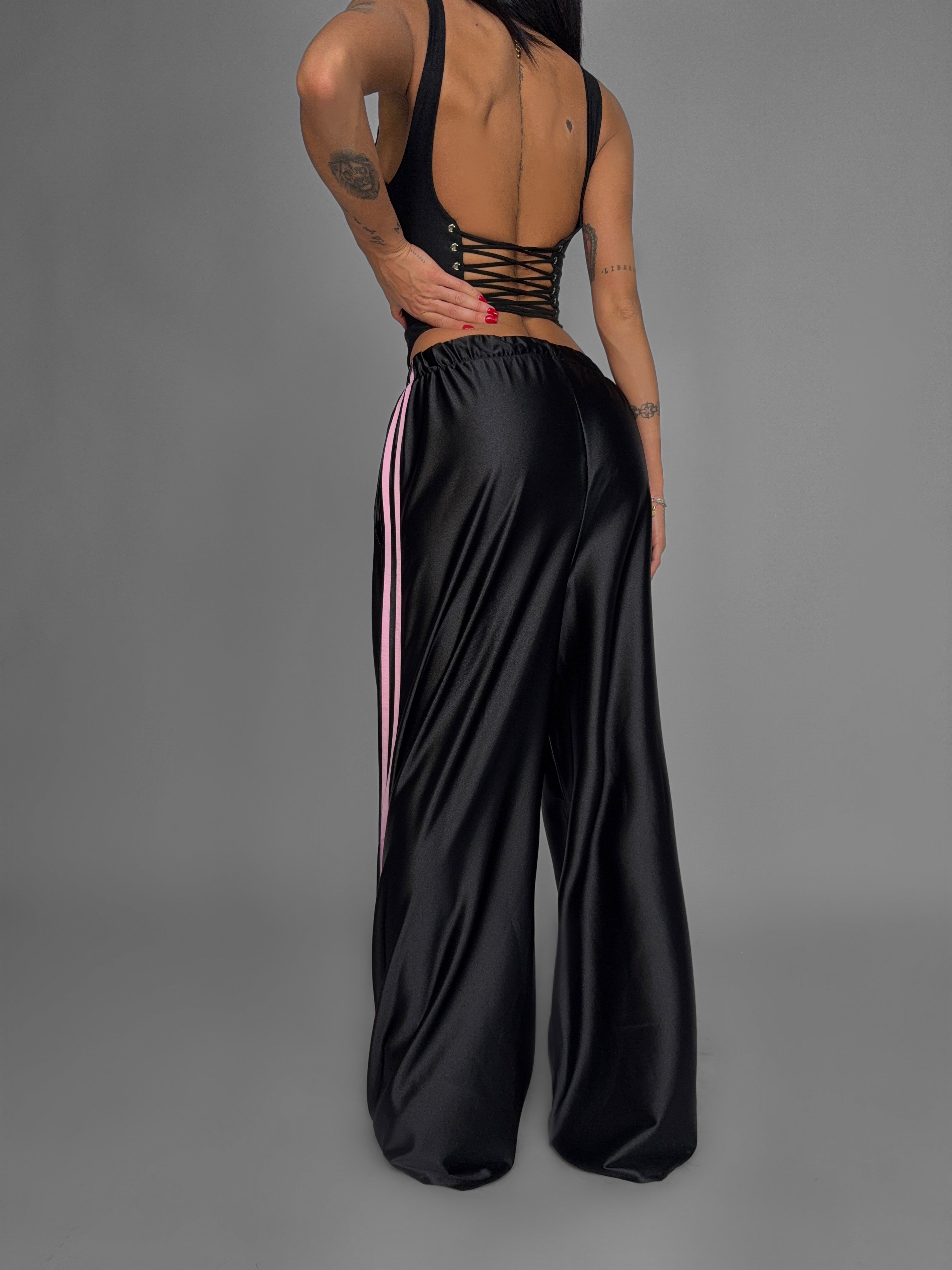 Pantalone Shiny Side-Black