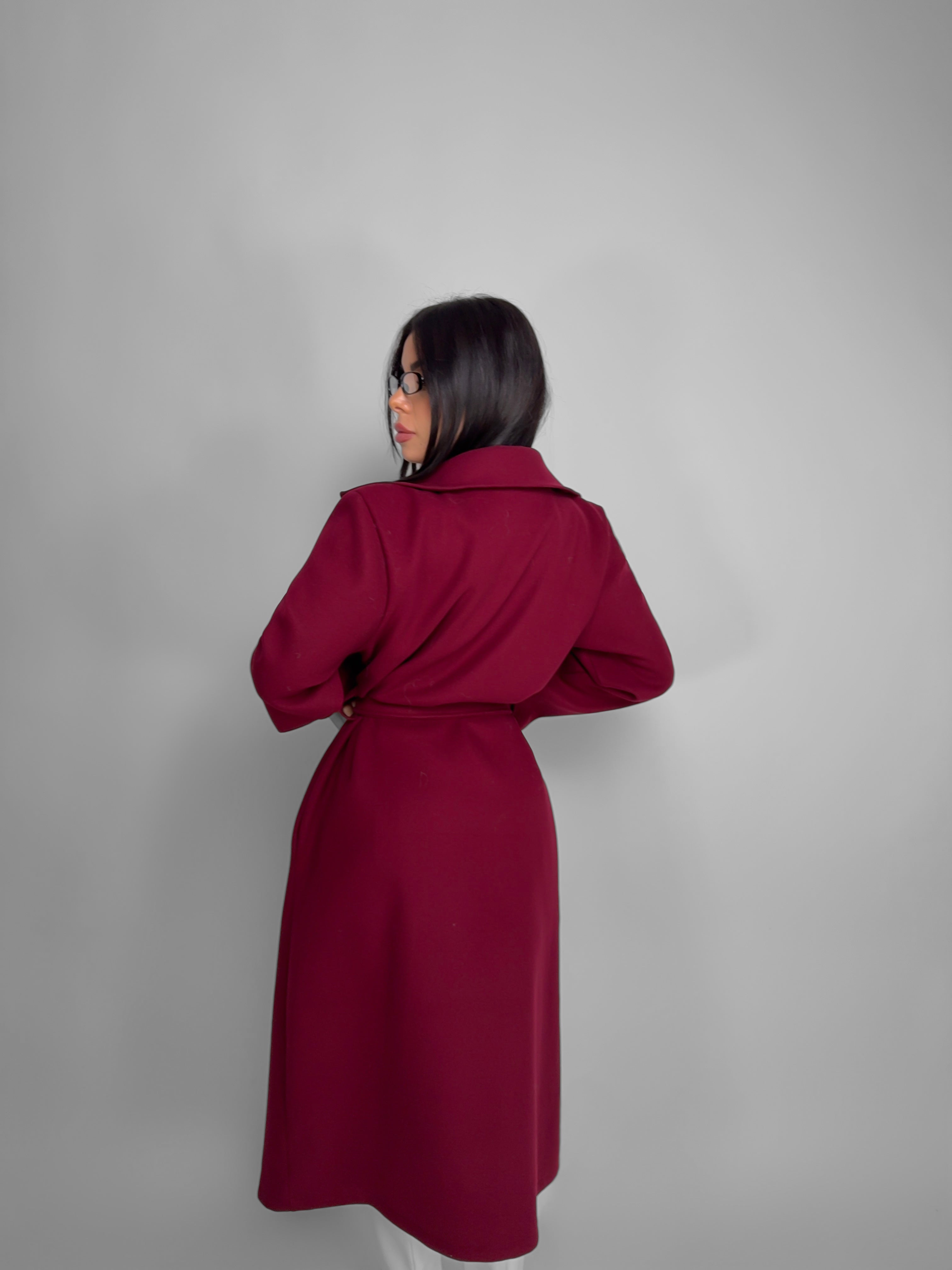 Cappotto Callie-Cherry red