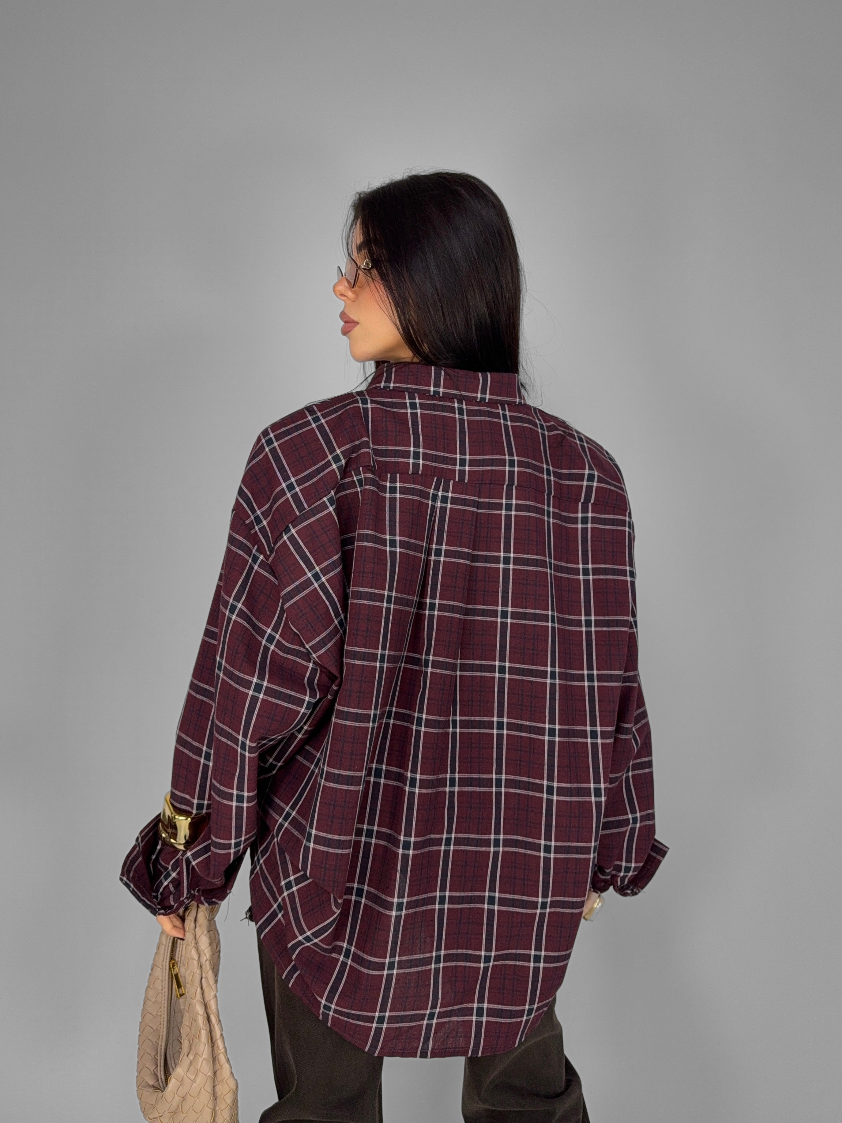 Rustic Tartan-Cherry Red Shirt