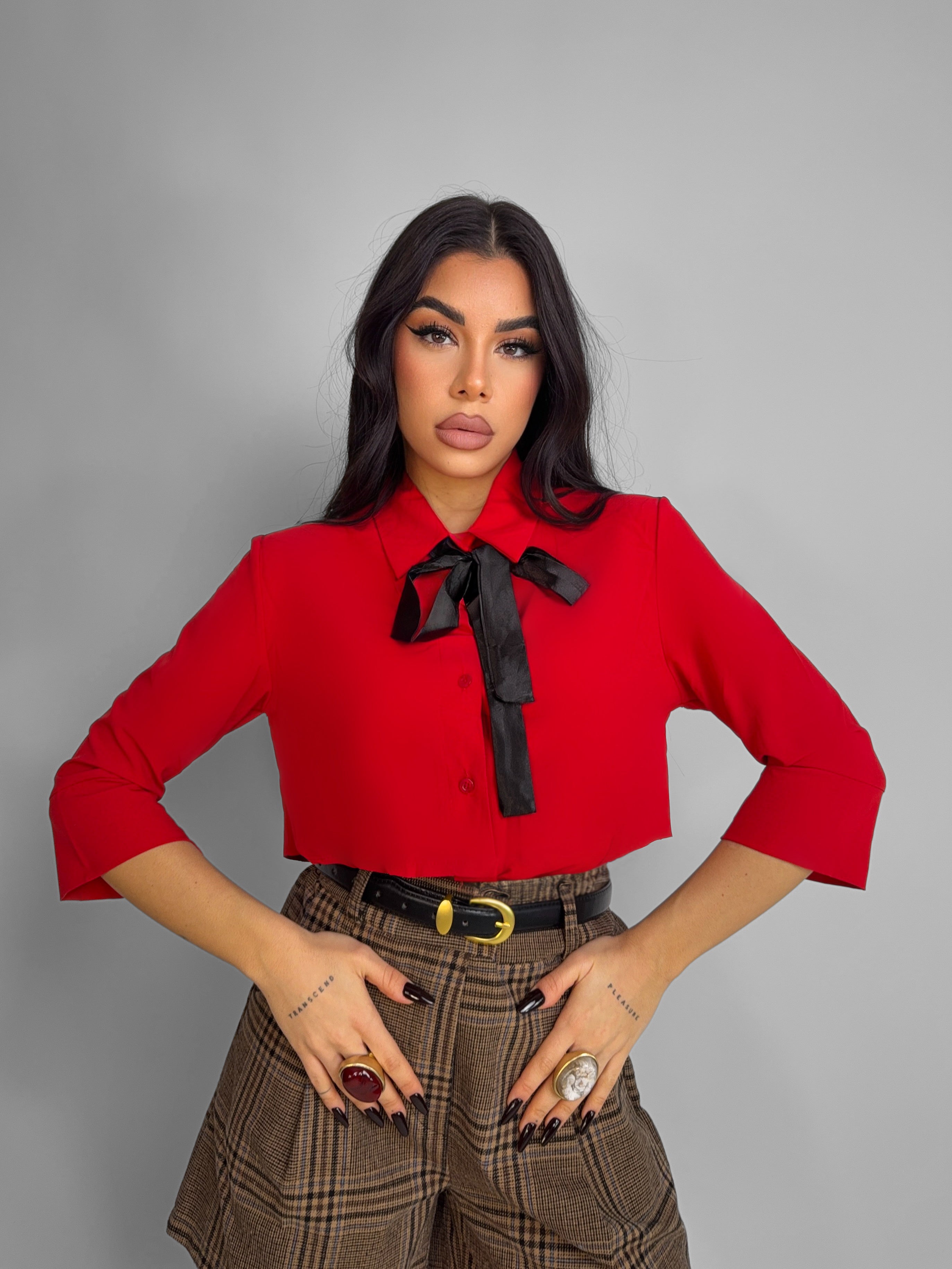 Shirt Rouge Detail-Red