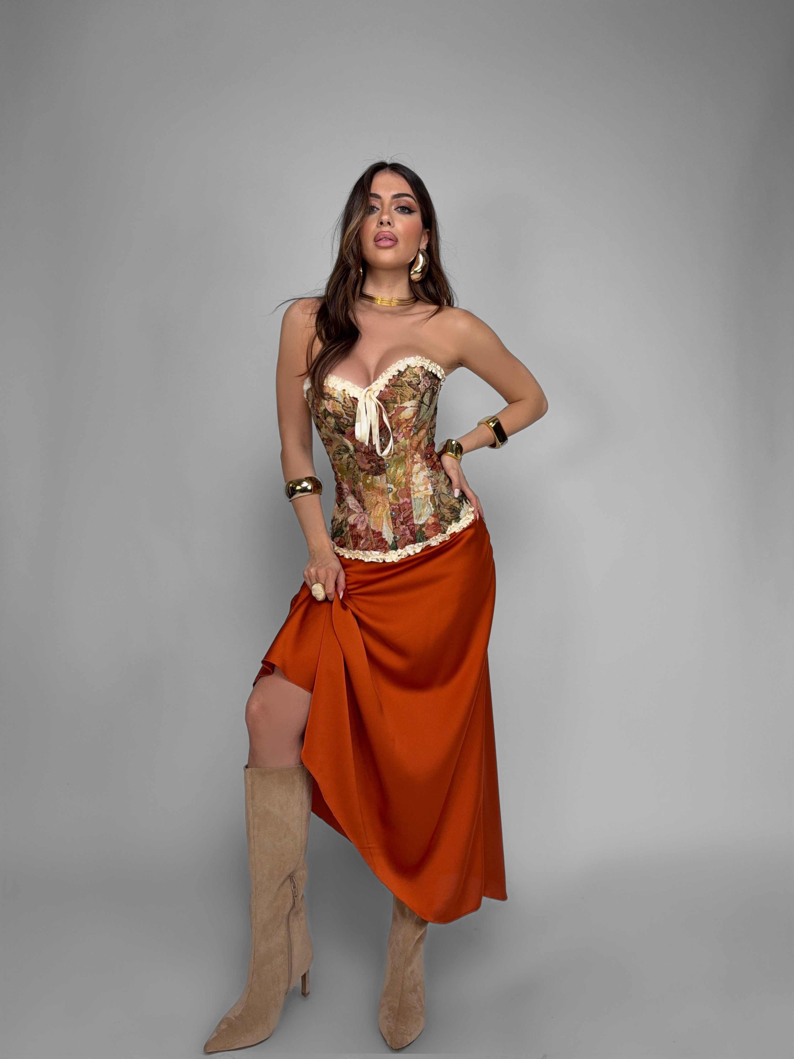Total Look Satin Orange