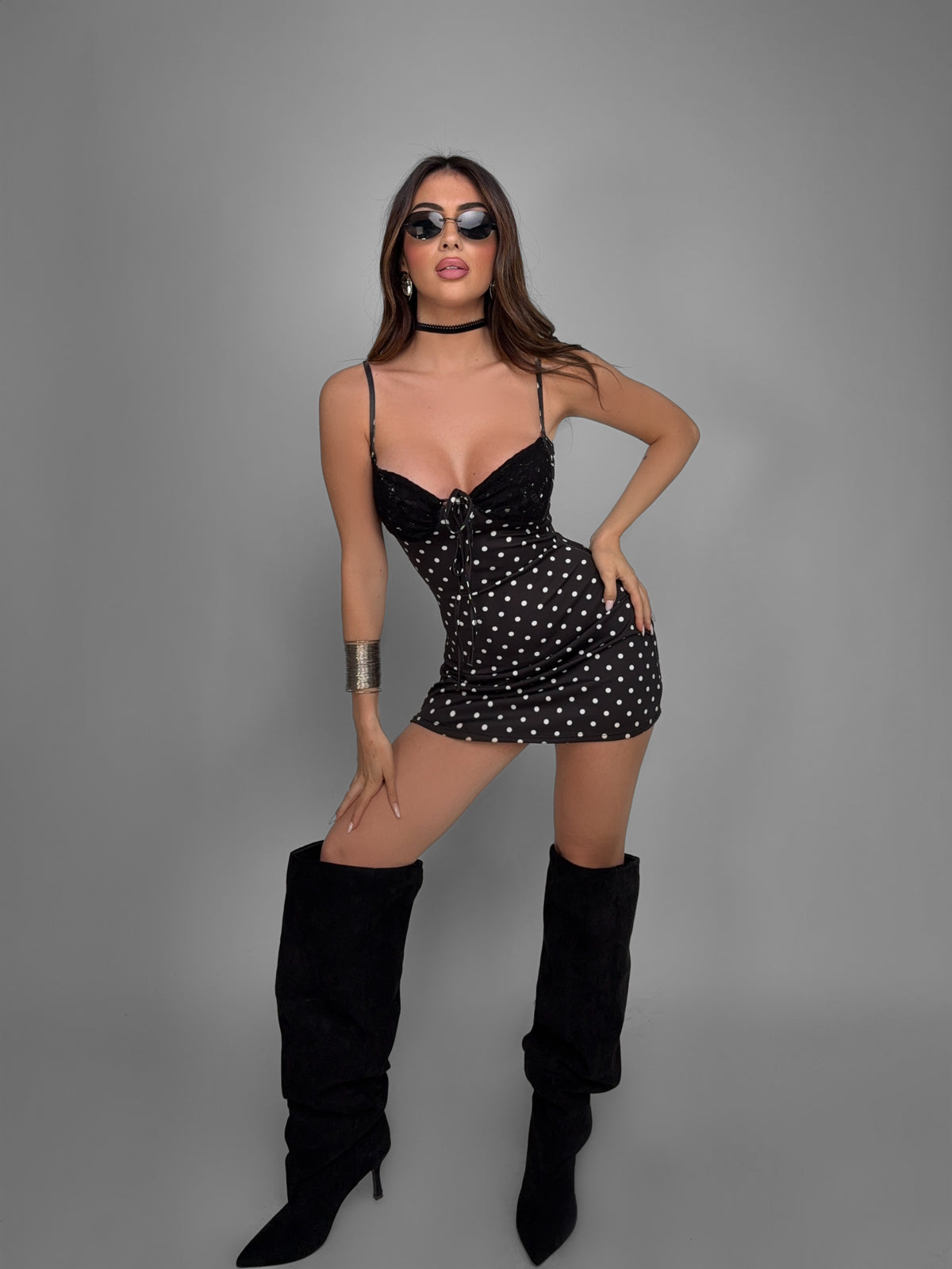 Hot Bow-Dots Dress