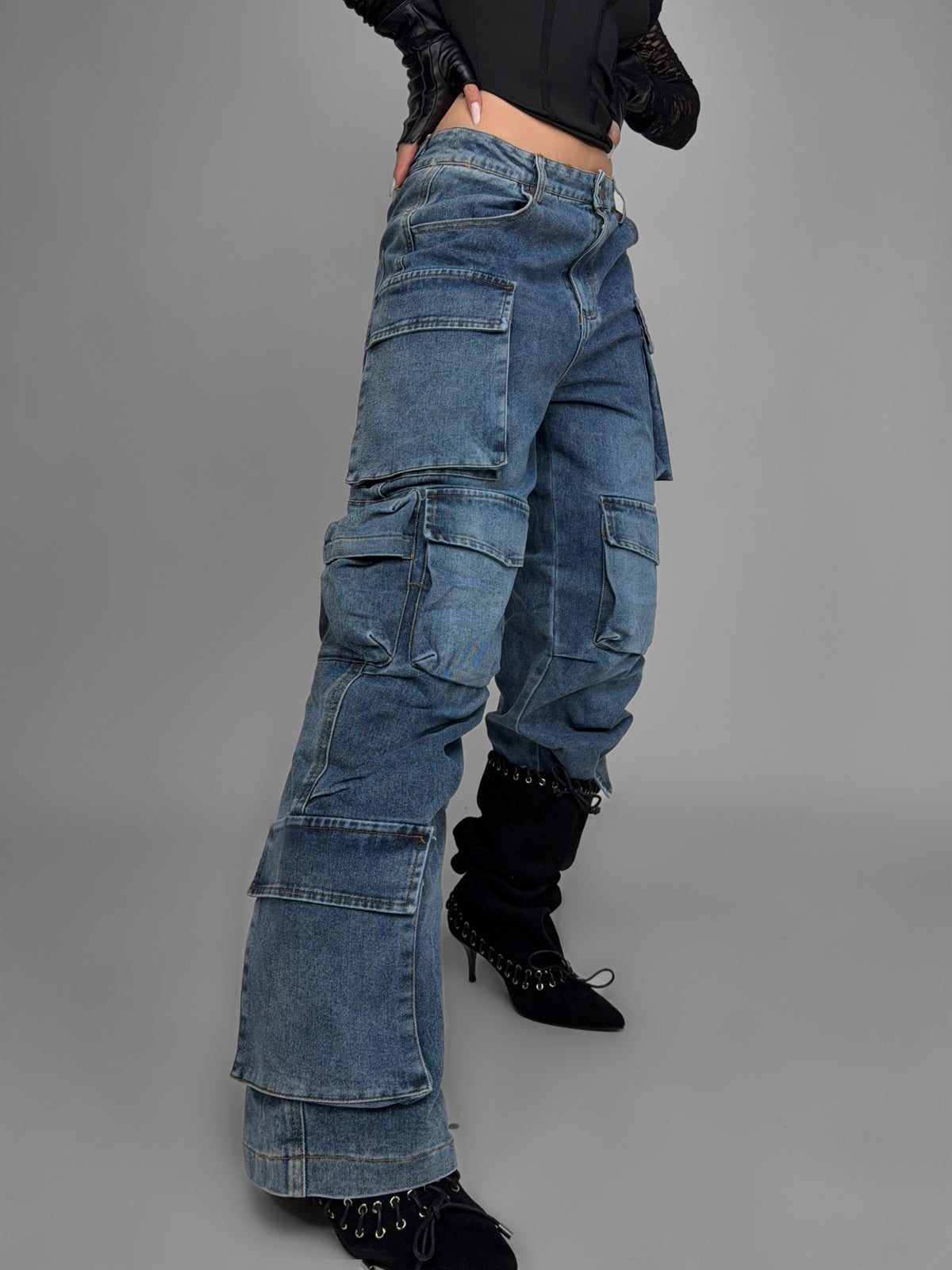 Cargo Pocket Jeans