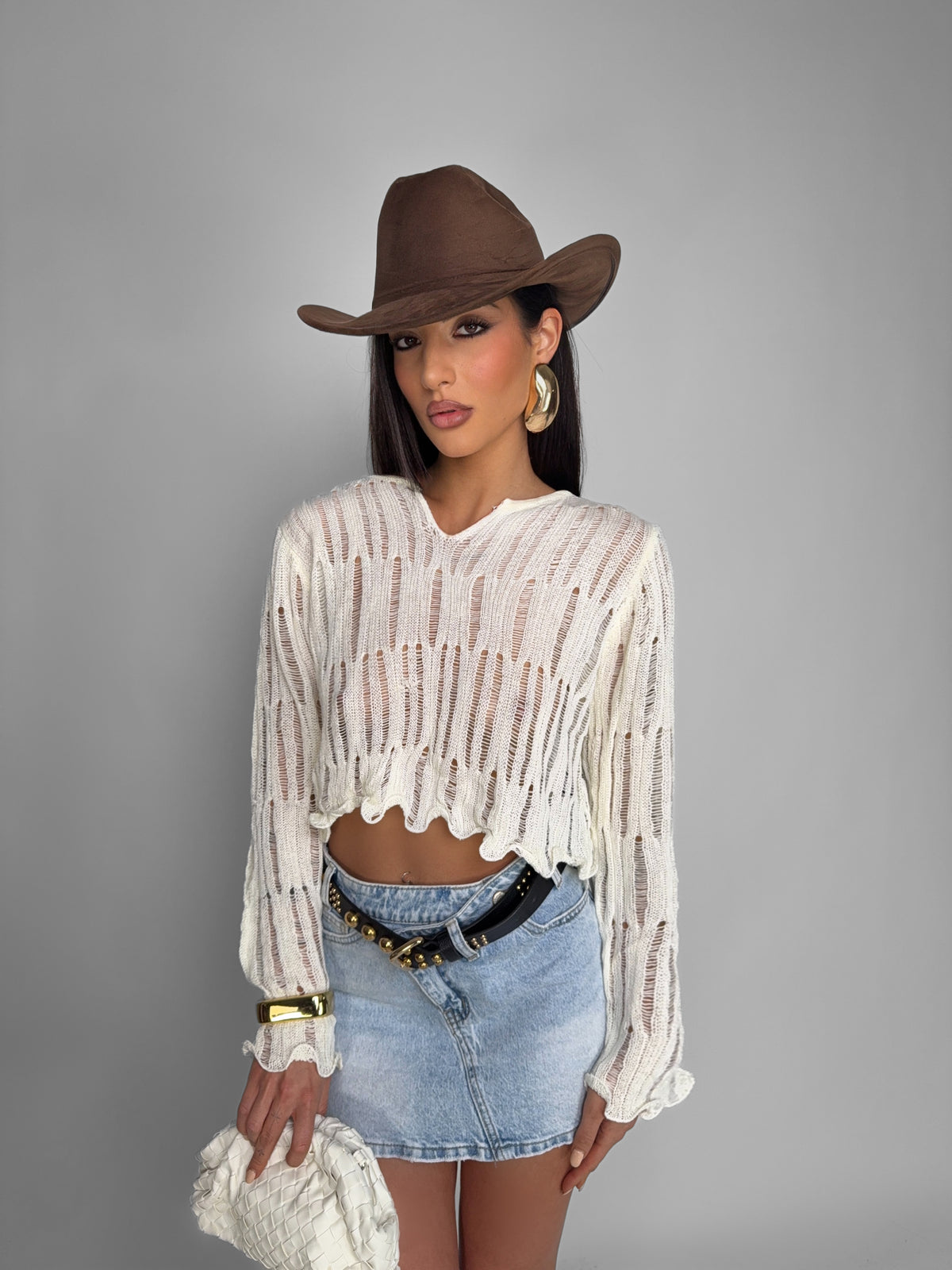 Top Luma Sheer-White