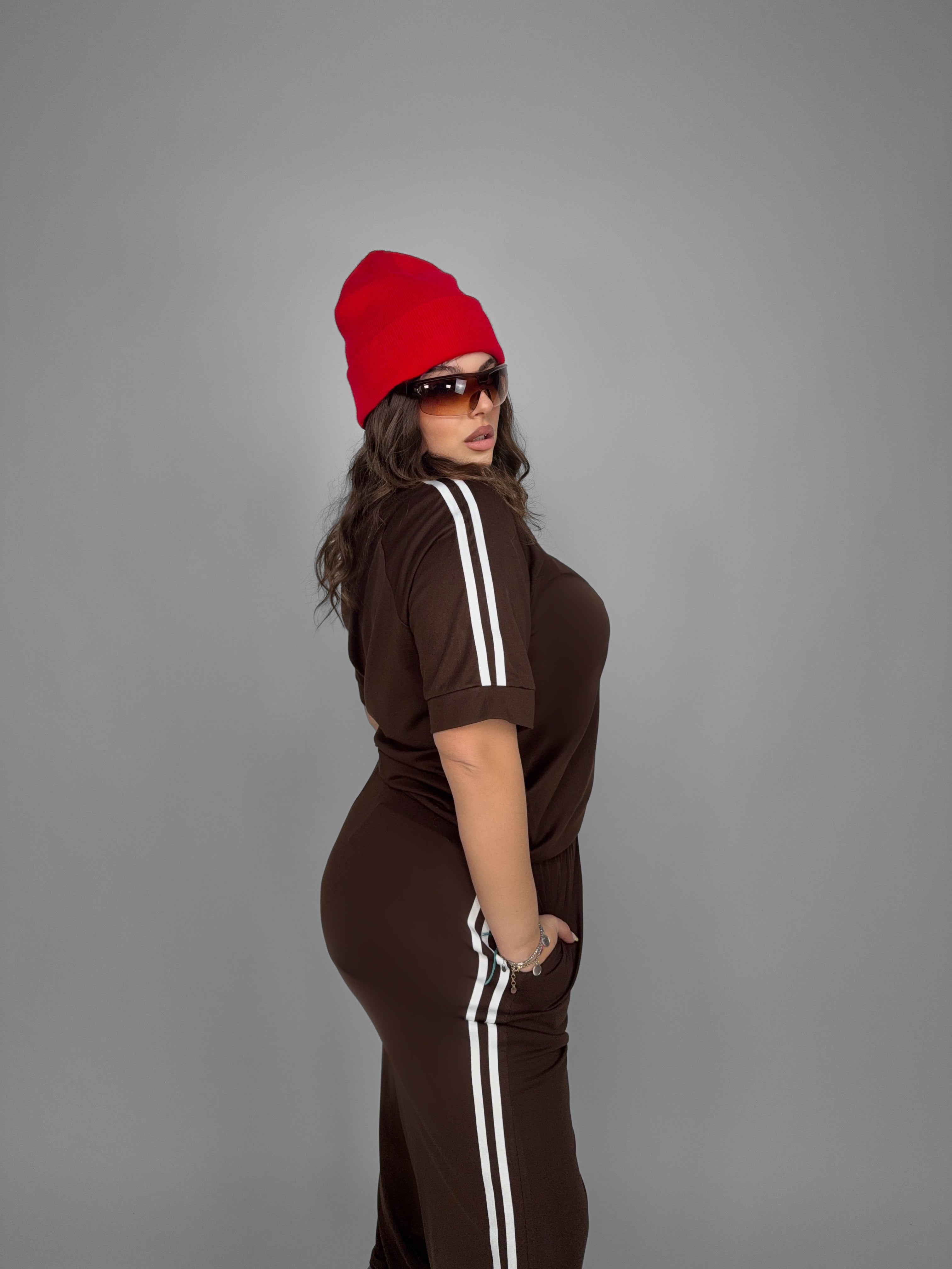 CURVY FIT -Urban Stripe Set