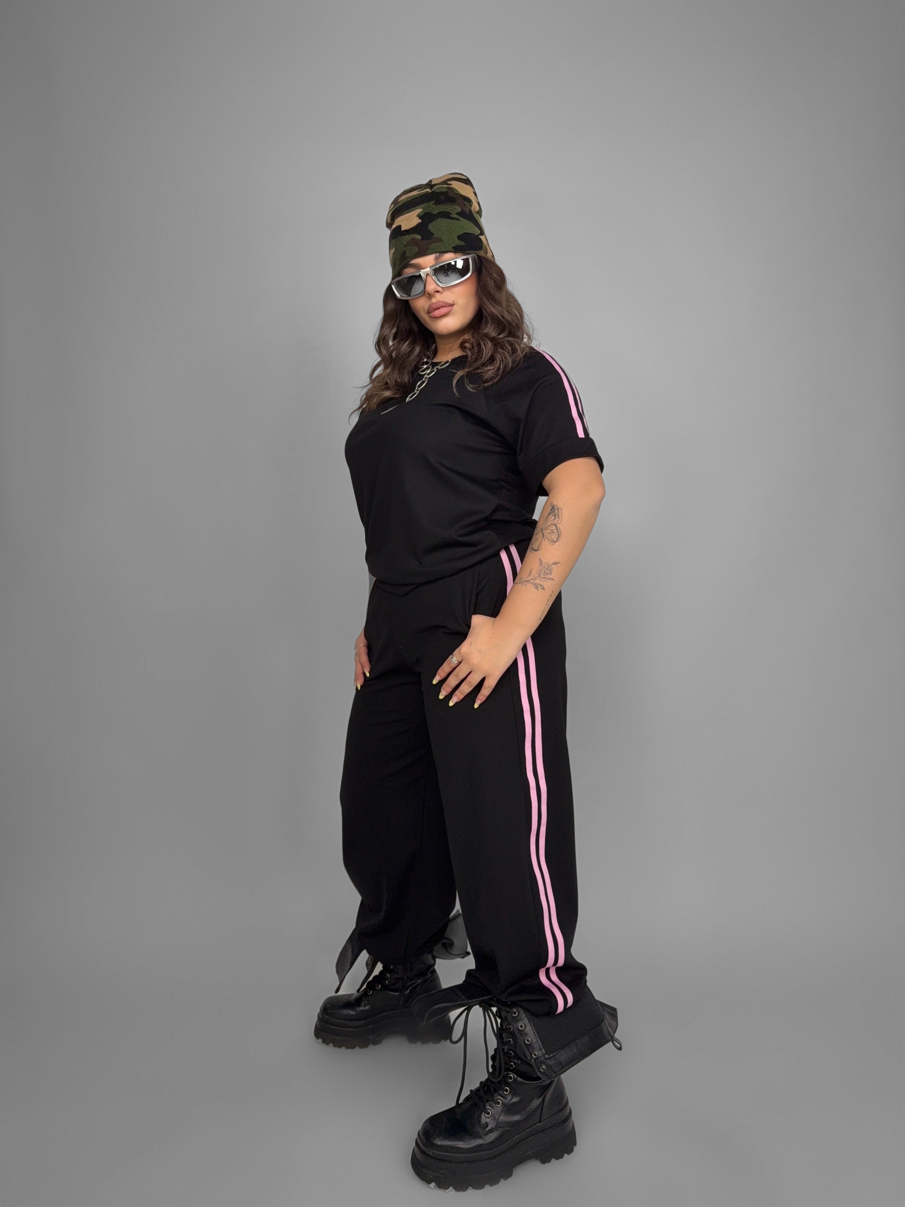 CURVY FIT -Urban Stripe Set