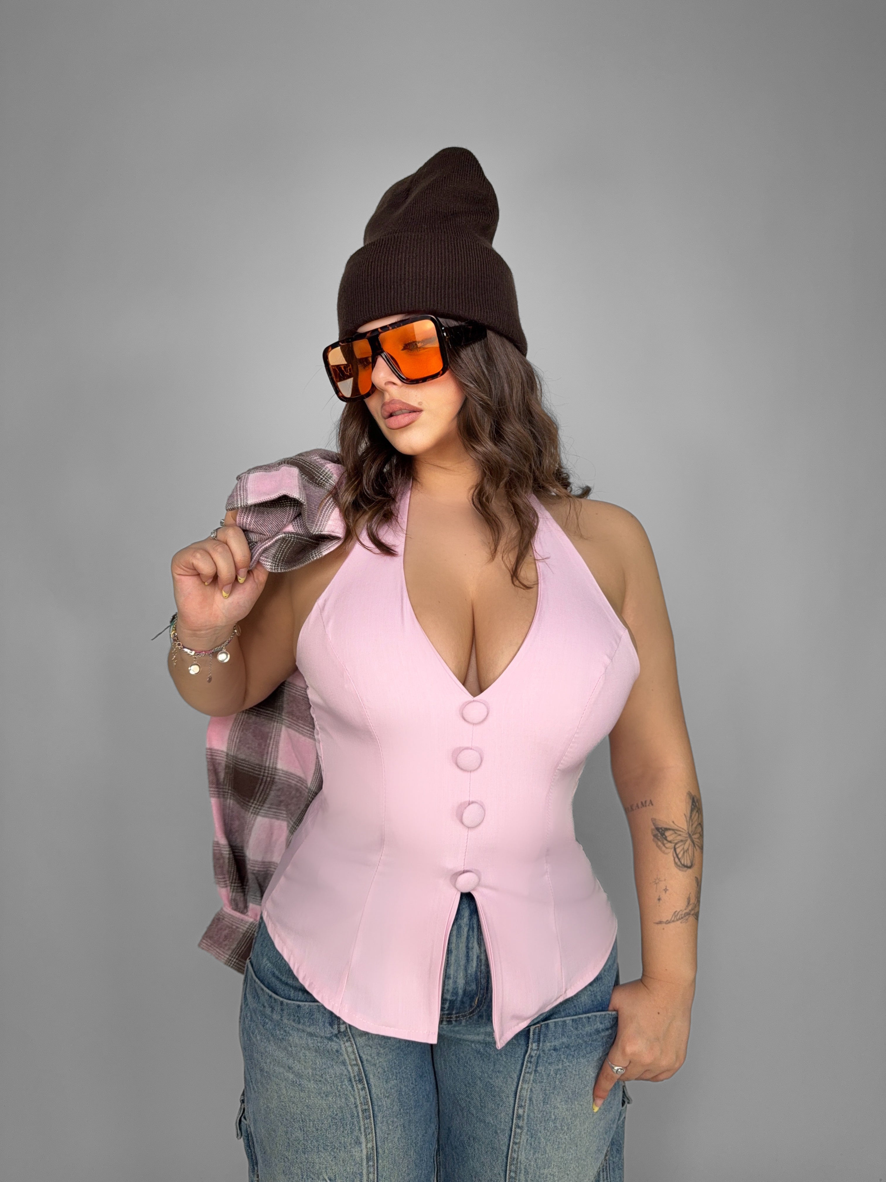 CURVY FIT - Top Timeless-Pink