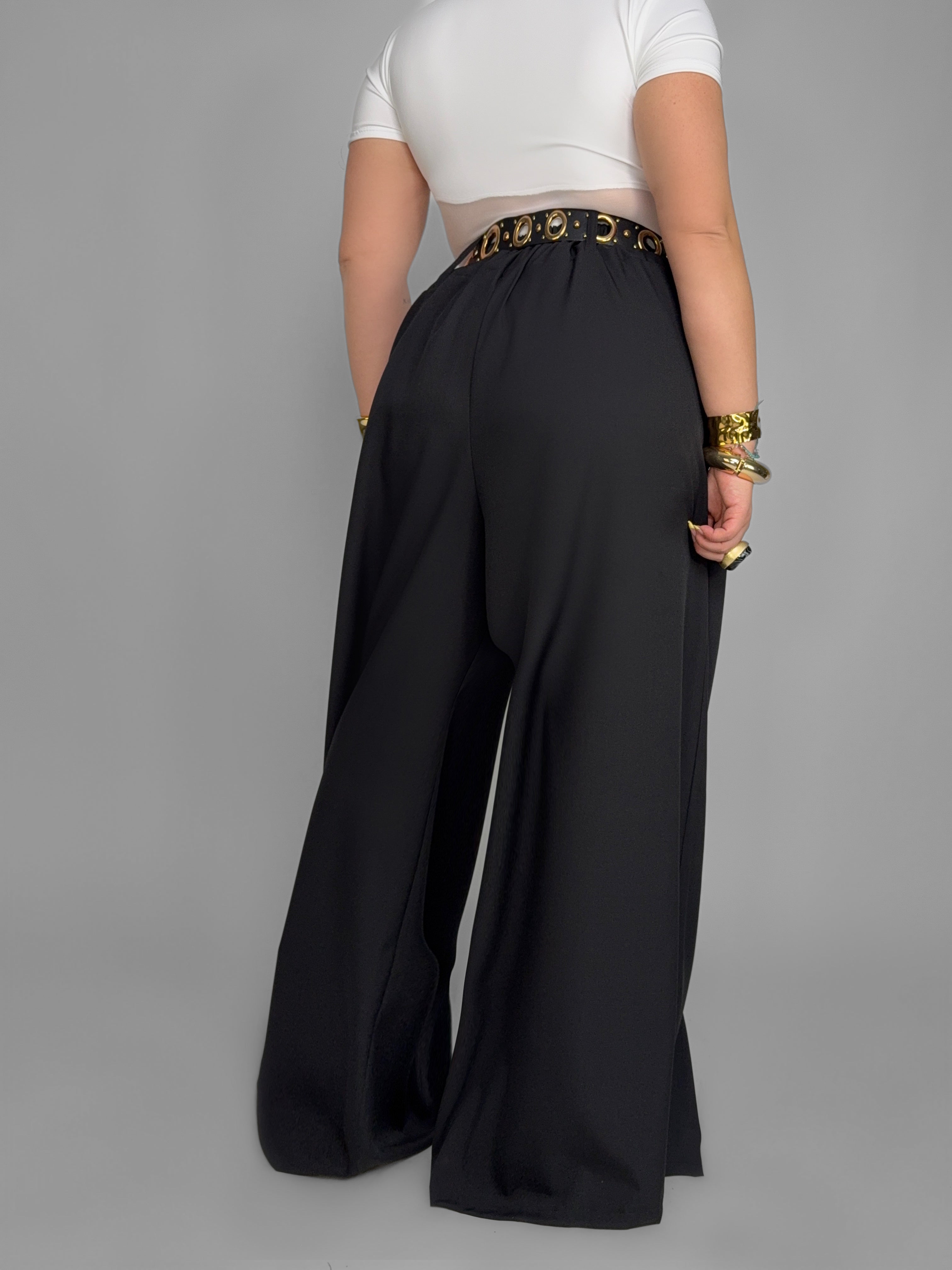 CURVY FIT - Draped Elegance Trousers