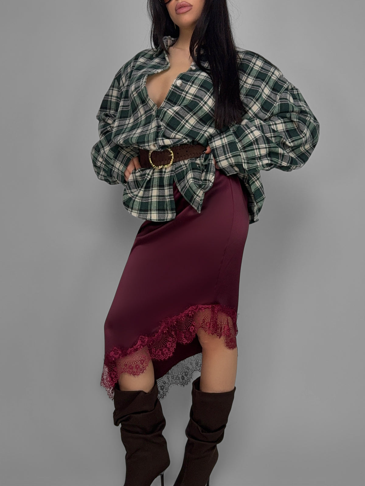 Gonna Elegant Lace-Cherry