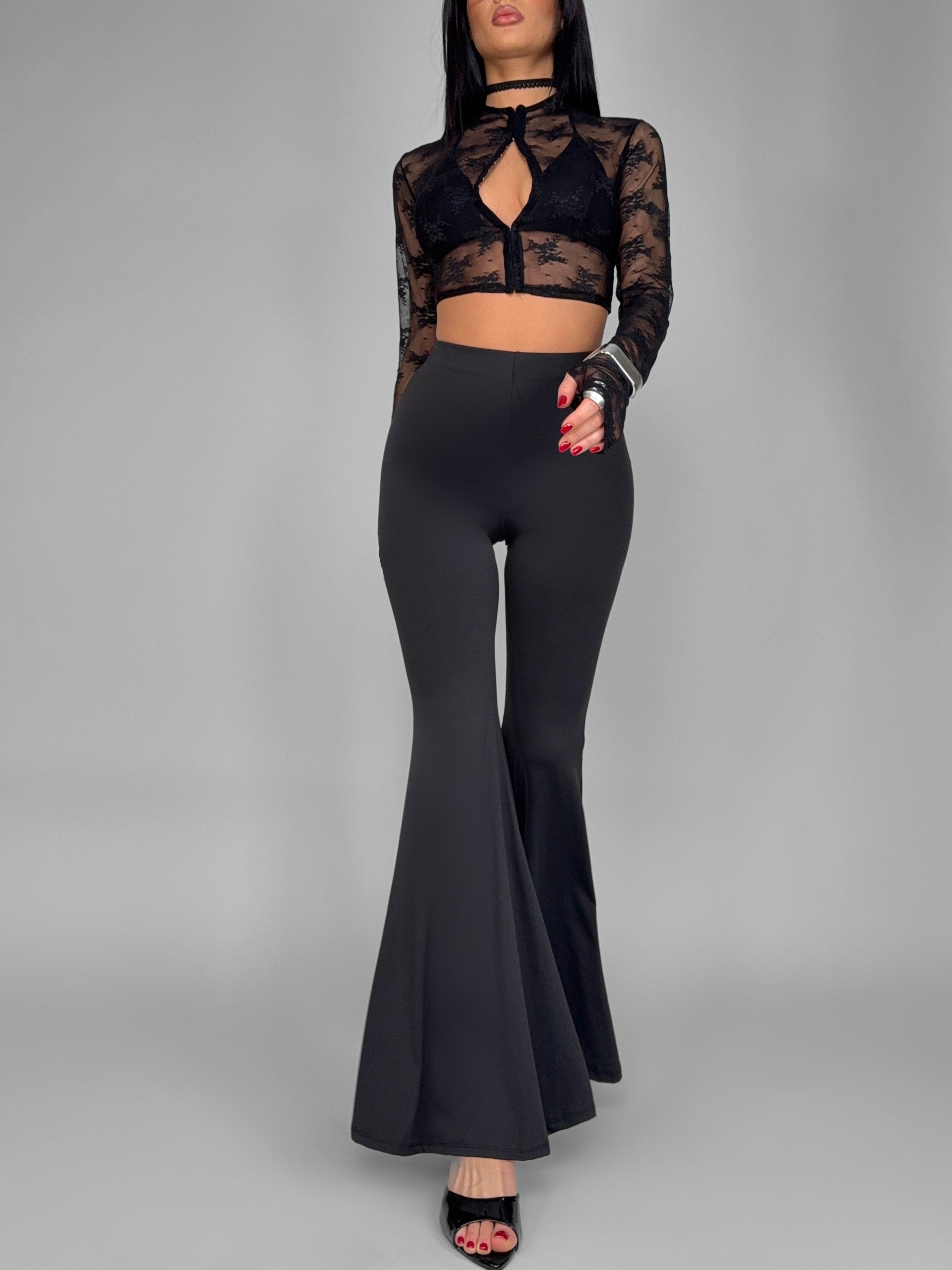 Completo 3 Pezzi Long Flare