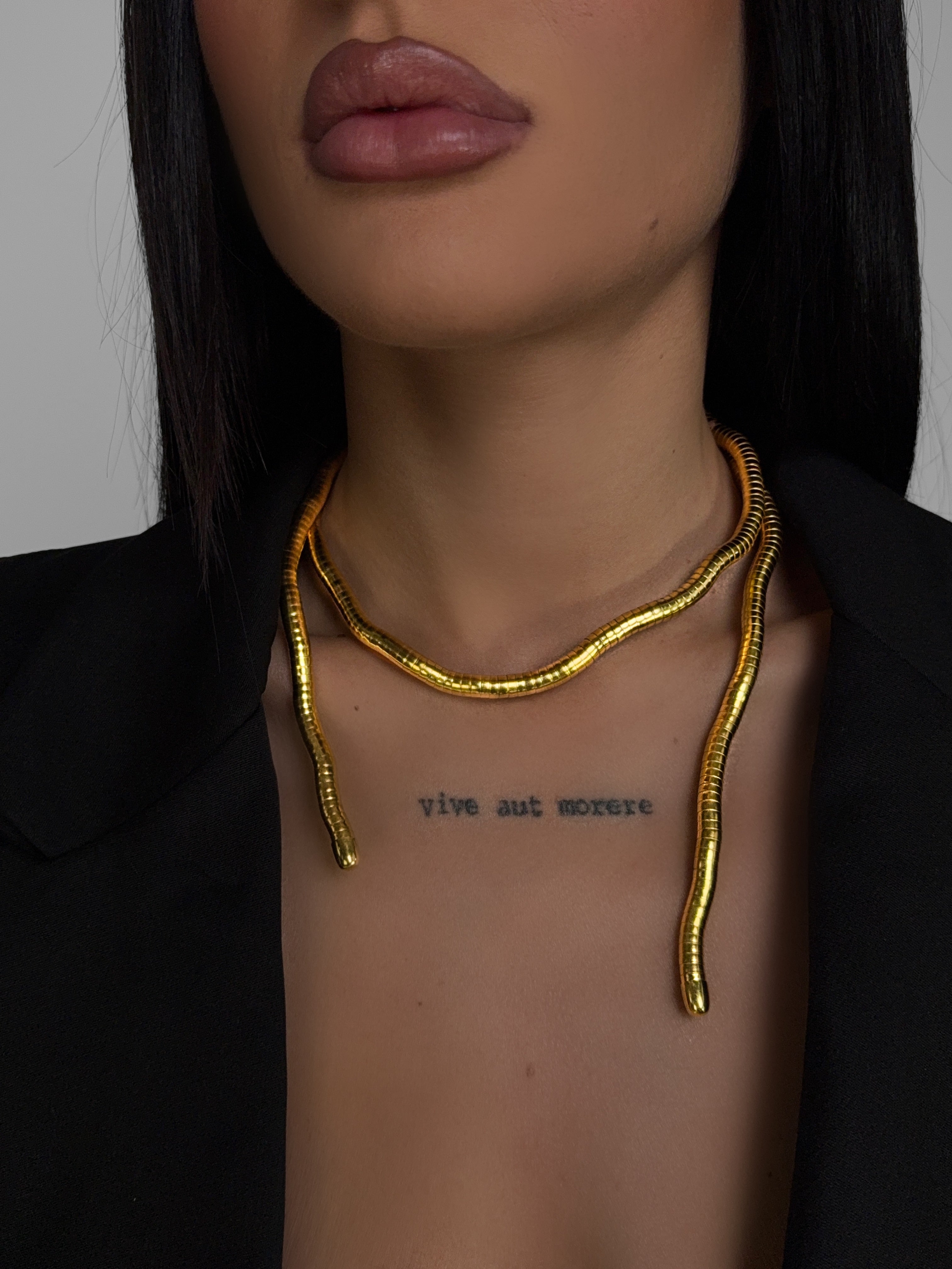 Collana Snake Curve-Gold