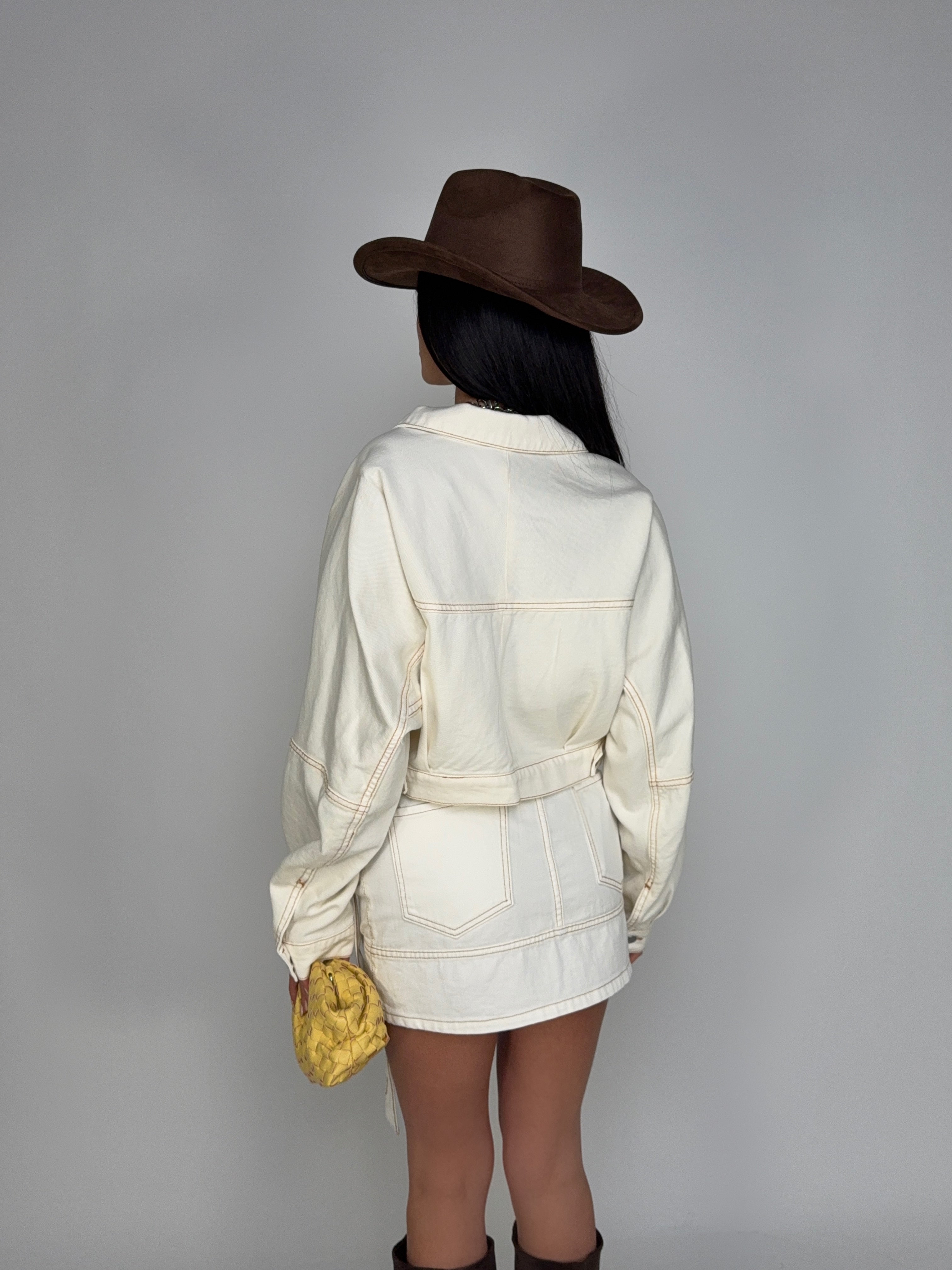 Giacca Beige Denim