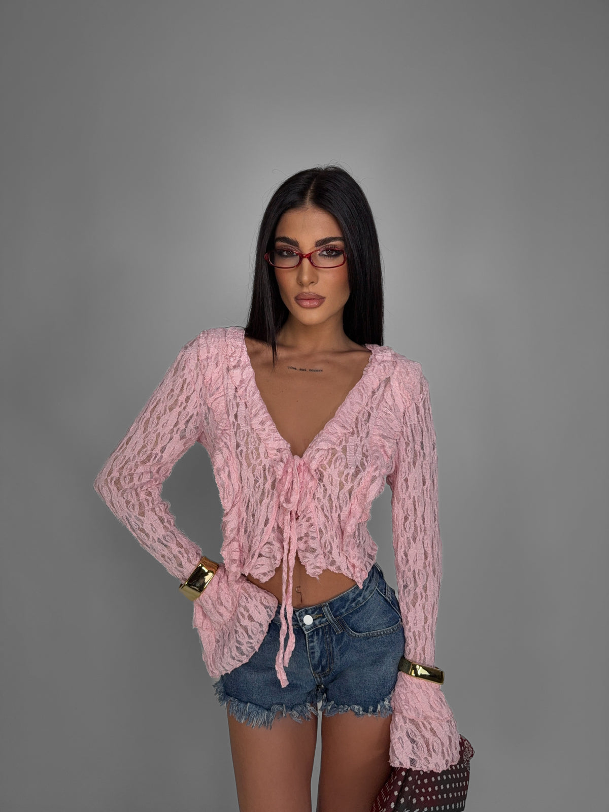 Top Lace Blossom-Pink