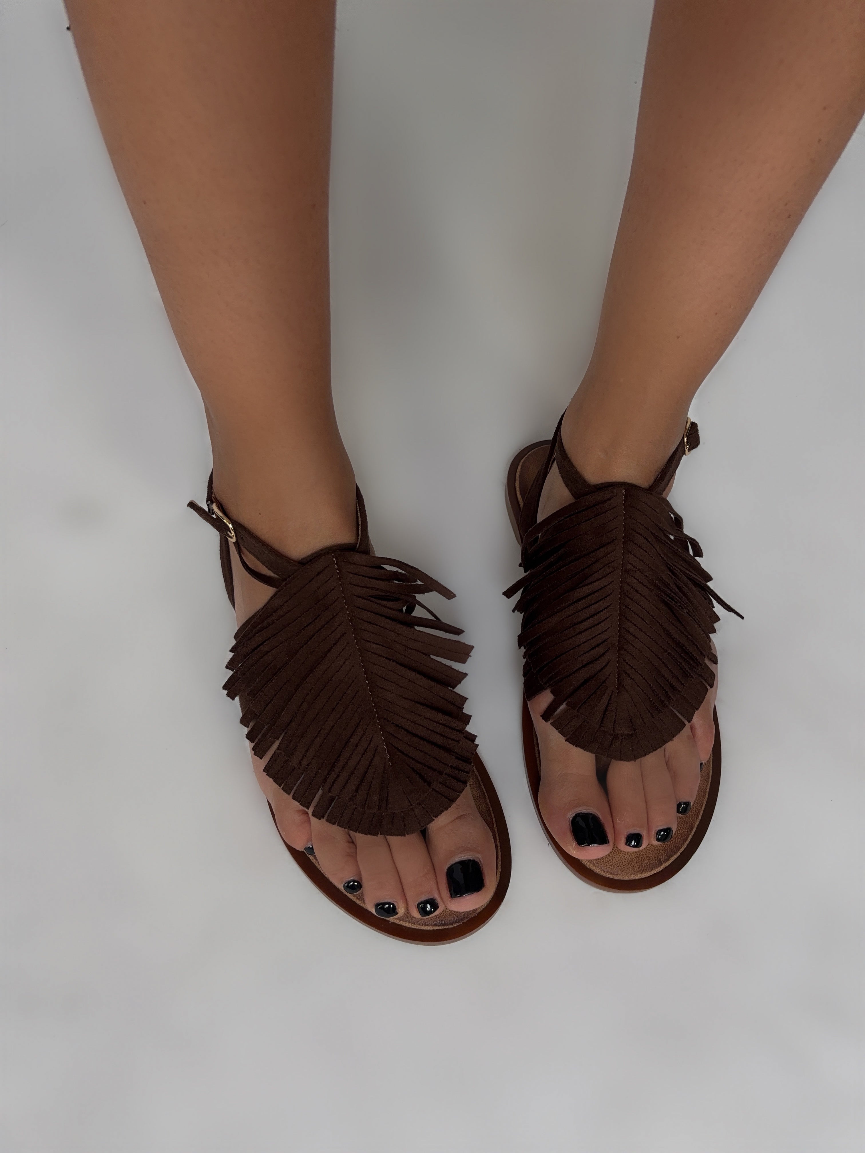 Sandalo Tassel Fringe - Brown