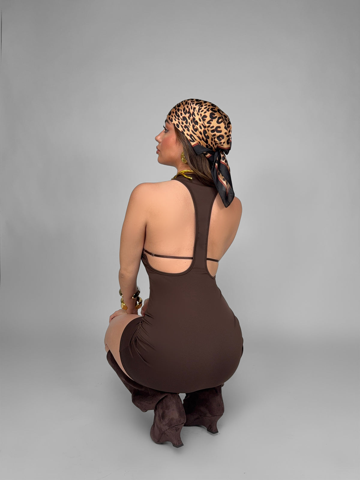 Dress Tank Back-Brown