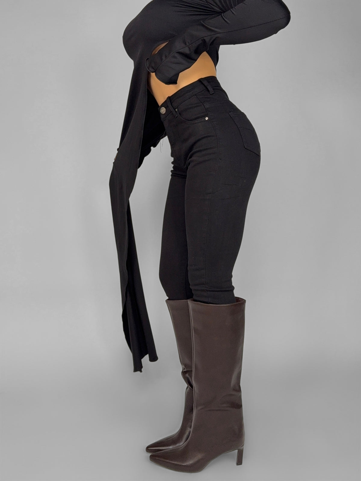 Miracle Push Up Jeans -5KG - Black