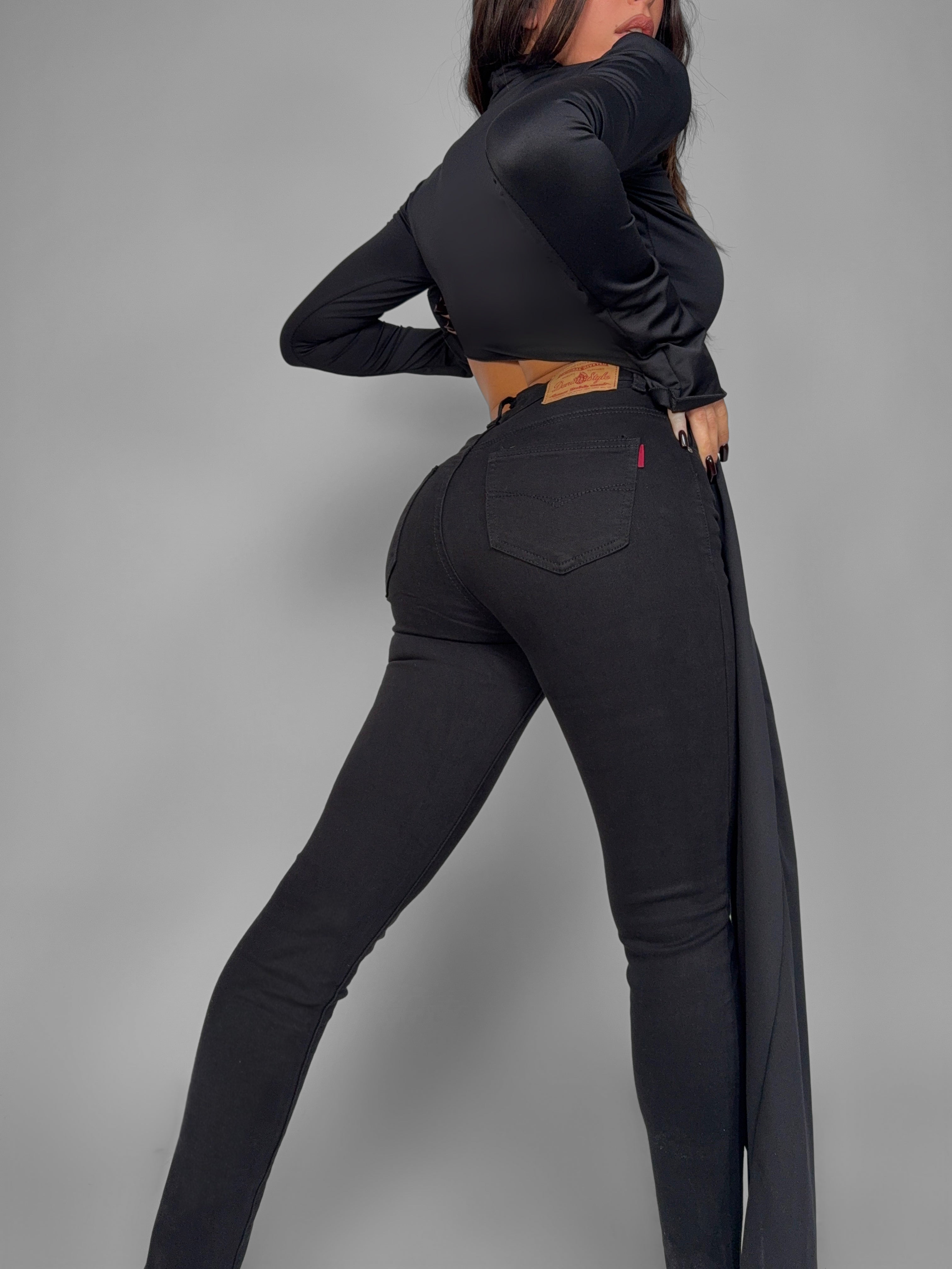 Miracle Push Up Jeans -5KG - Black